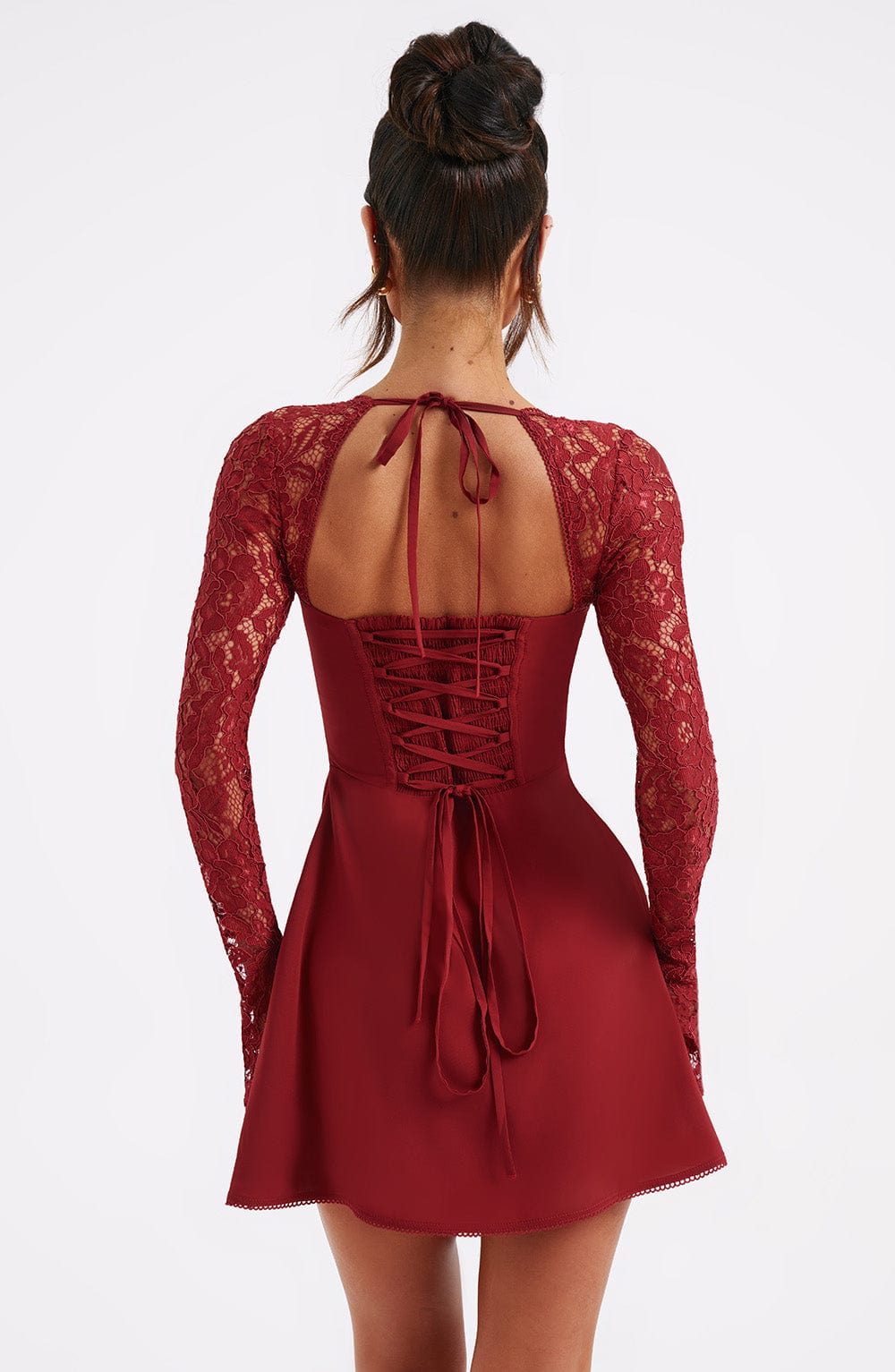 Jacinthe Mini Dress in Red