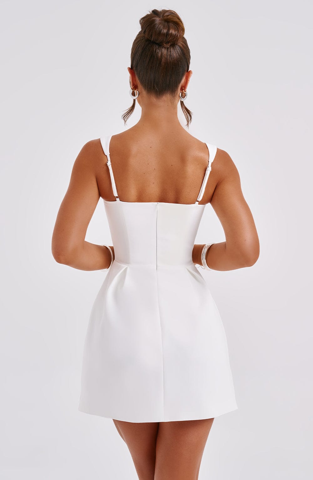Janelia Mini Dress in Ivory