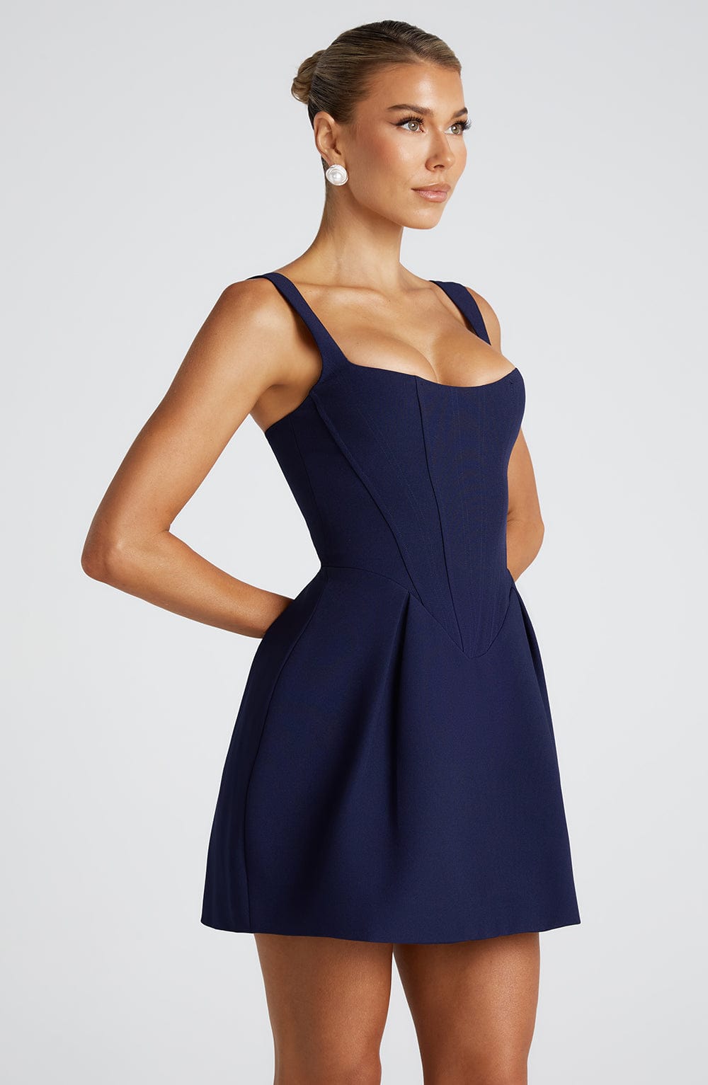 Janelia Mini Dress in Navy
