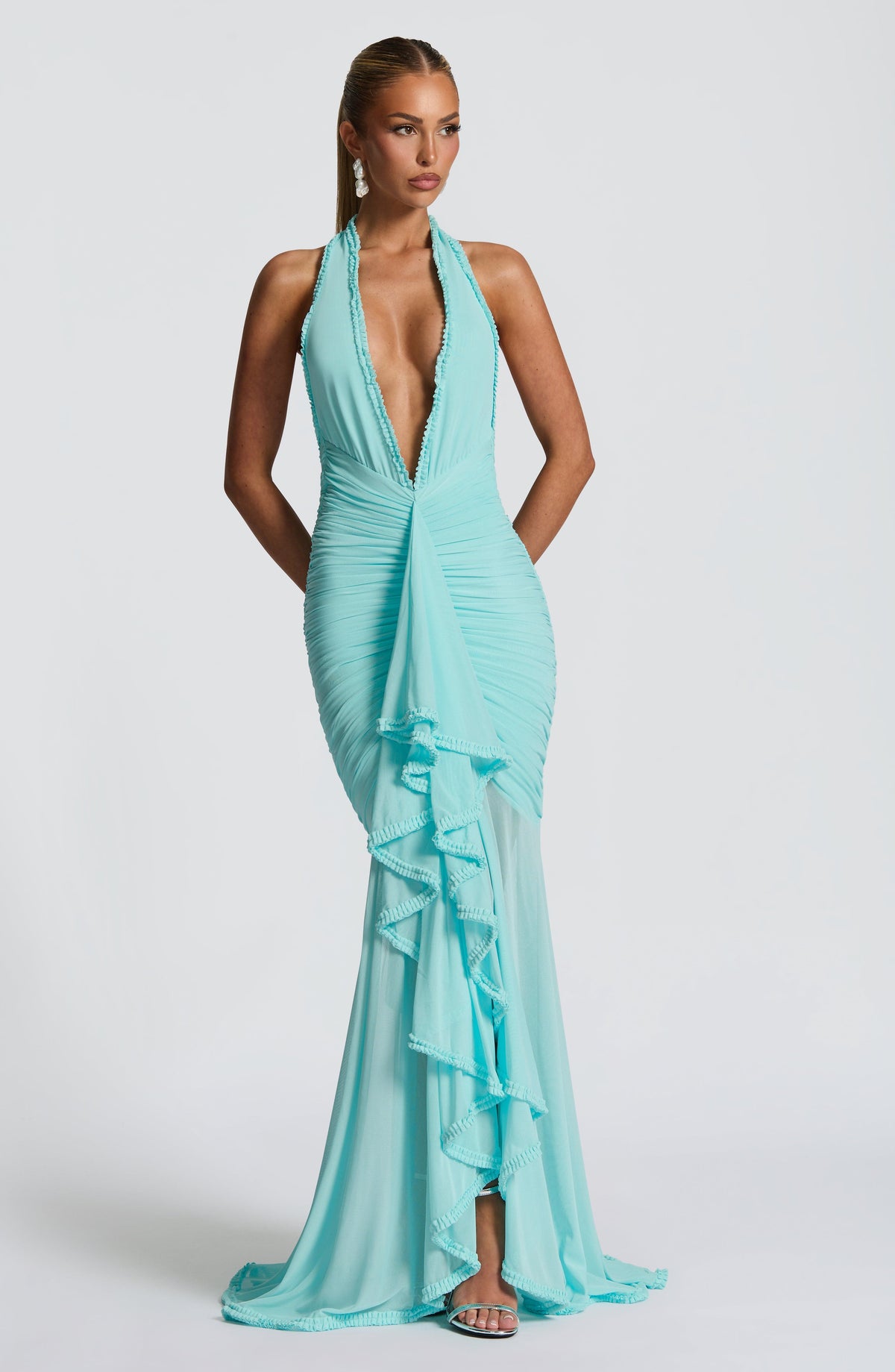 Janesse Maxi Dress in Aqua