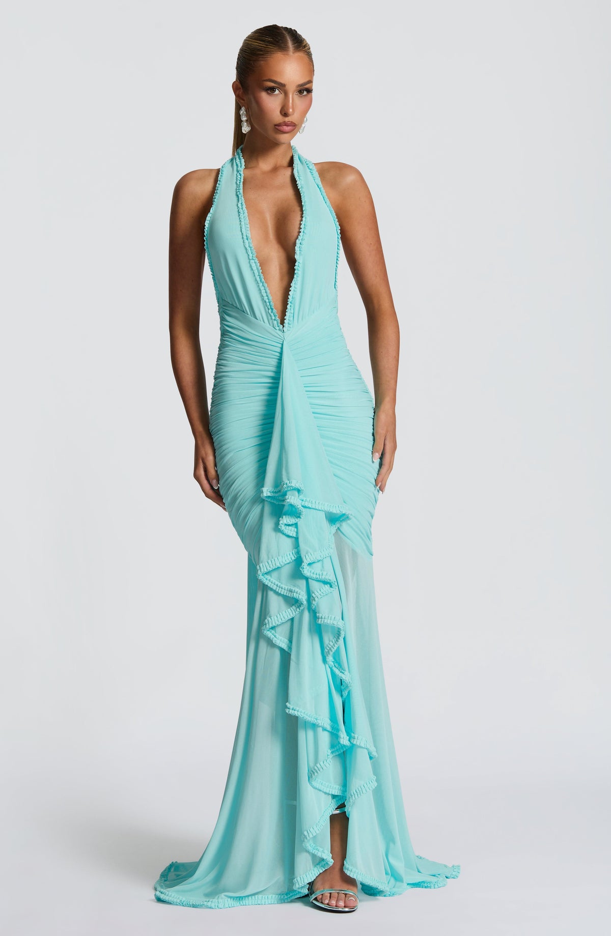 Janesse Maxi Dress in Aqua