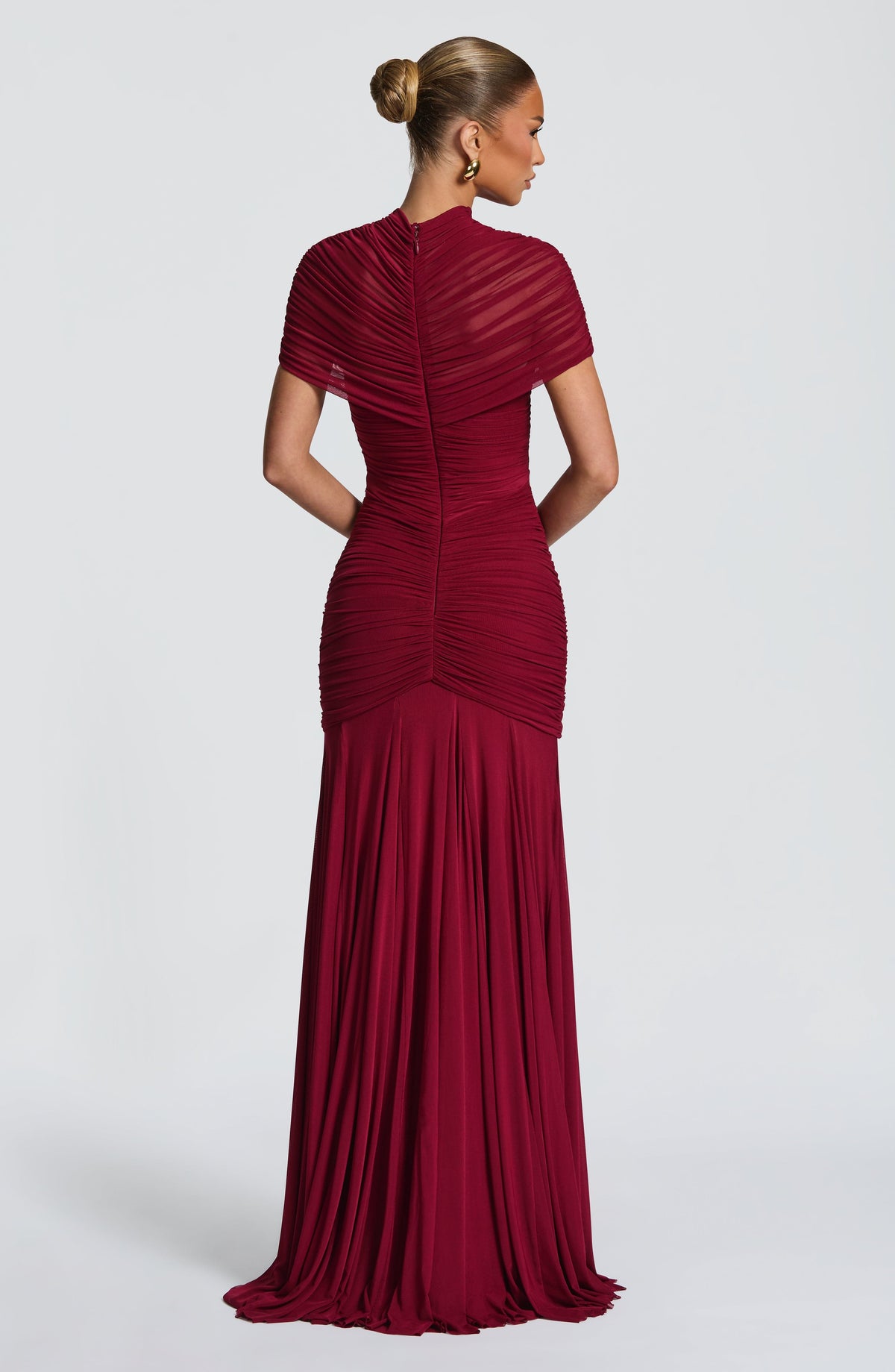 Jayla Maxi Dress in Burgundy
