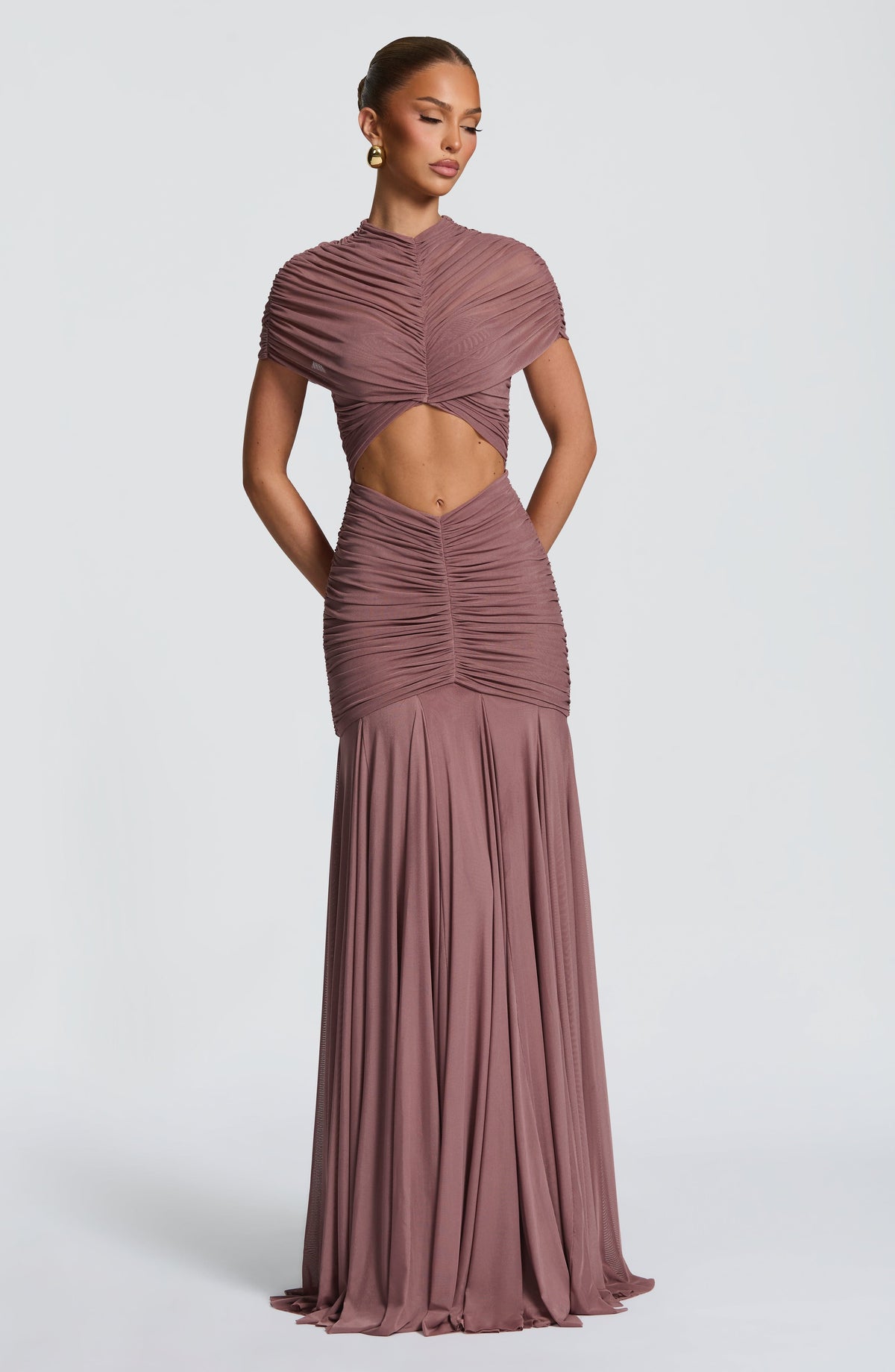 Jayla Maxi Dress in Dusty Rose