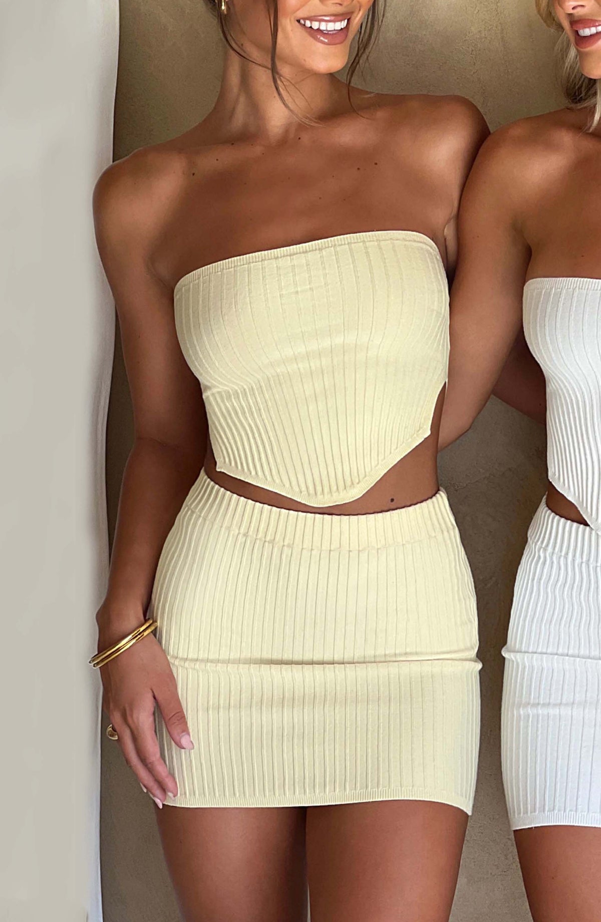Jazlyn Mini Skirt in Lemon