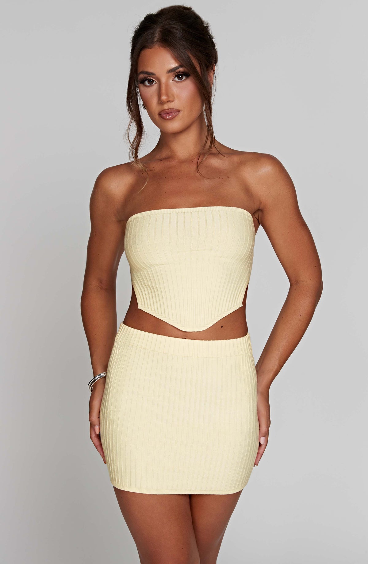 Jazlyn Mini Skirt in Lemon