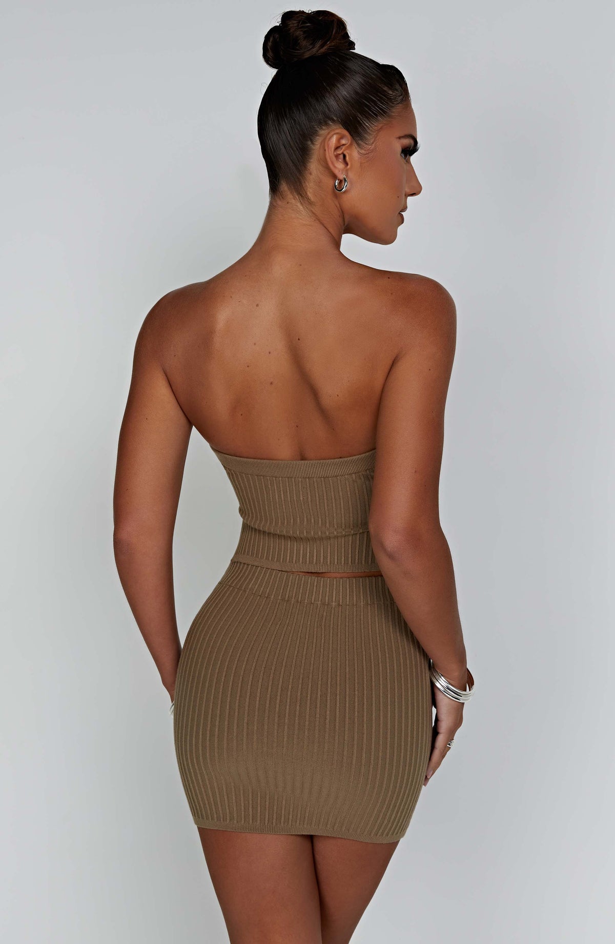 Jazlyn Mini Skirt in Mocha