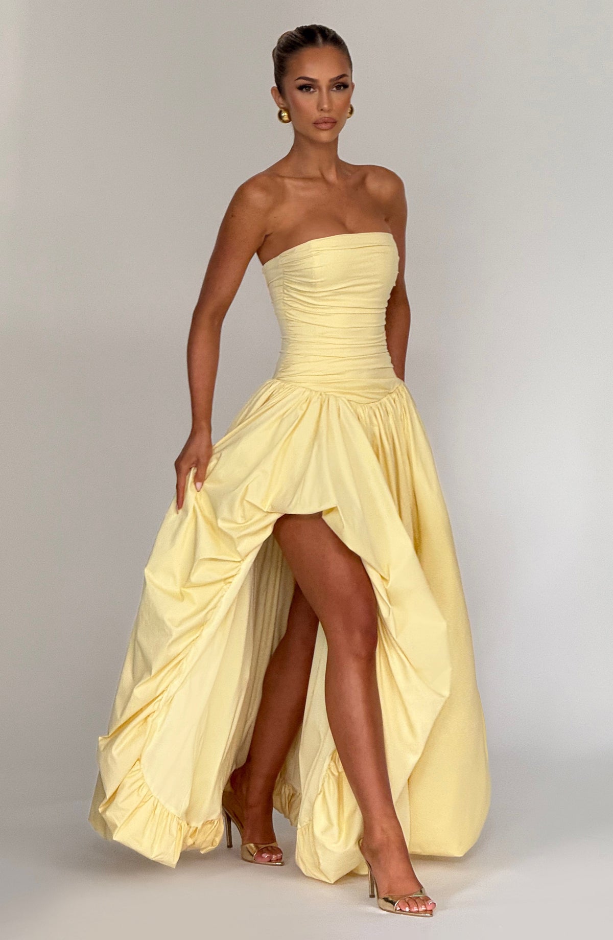 Jilena Maxi Dress in Lemon