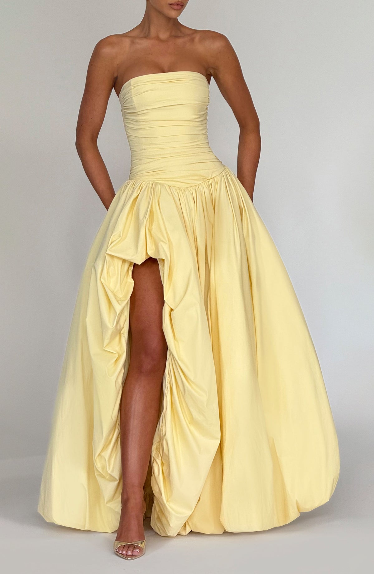 Jilena Maxi Dress in Lemon