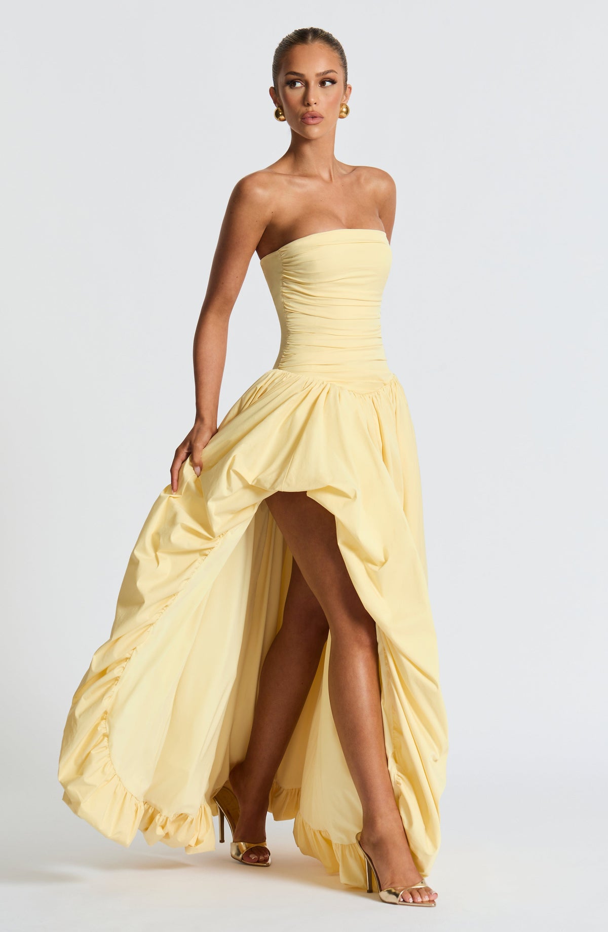 Jilena Maxi Dress in Lemon