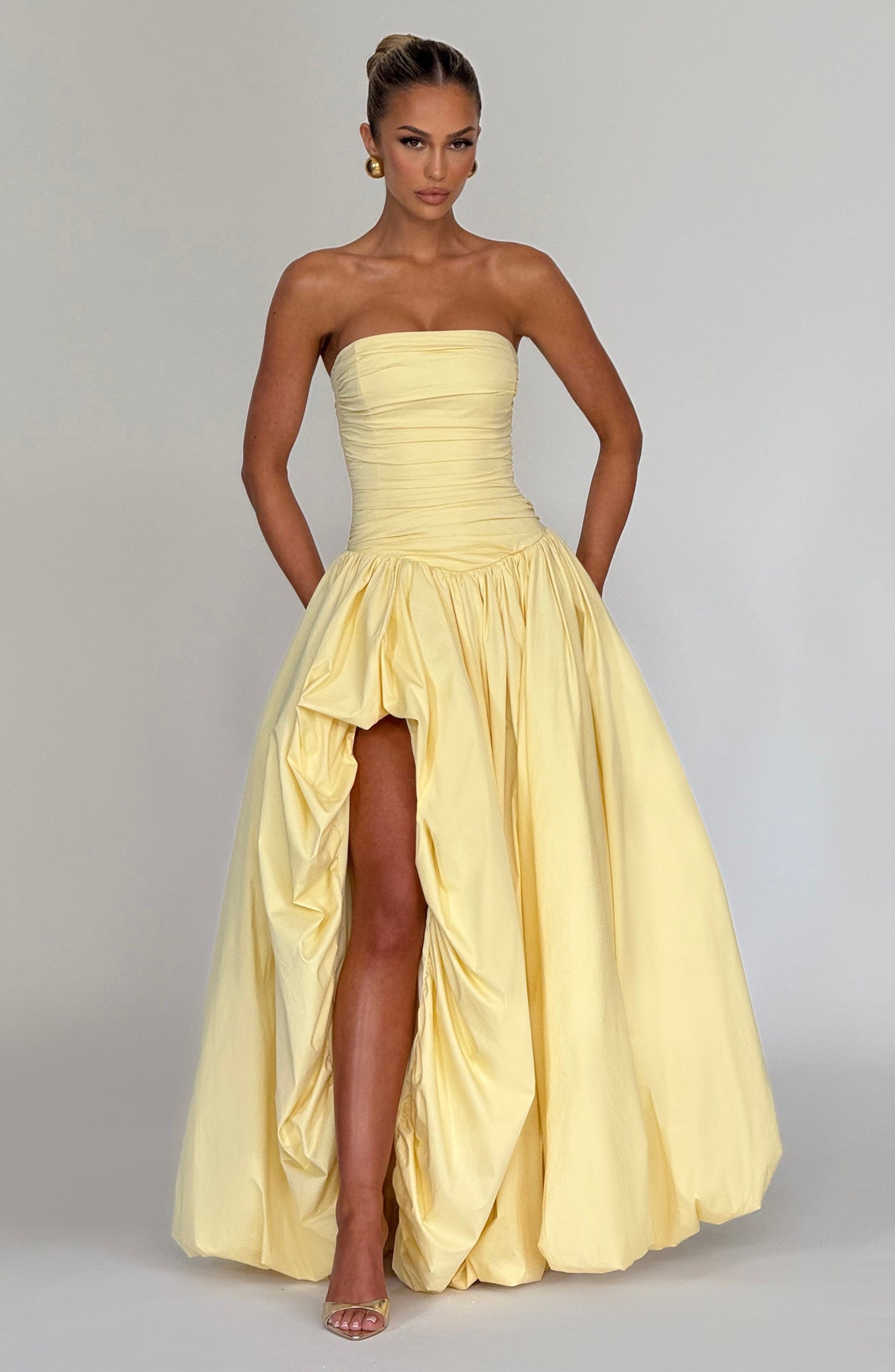 Jilena Maxi Dress in Lemon