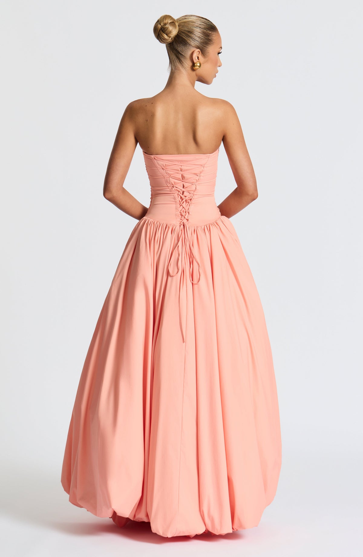 Jilena Maxi Dress in Peach