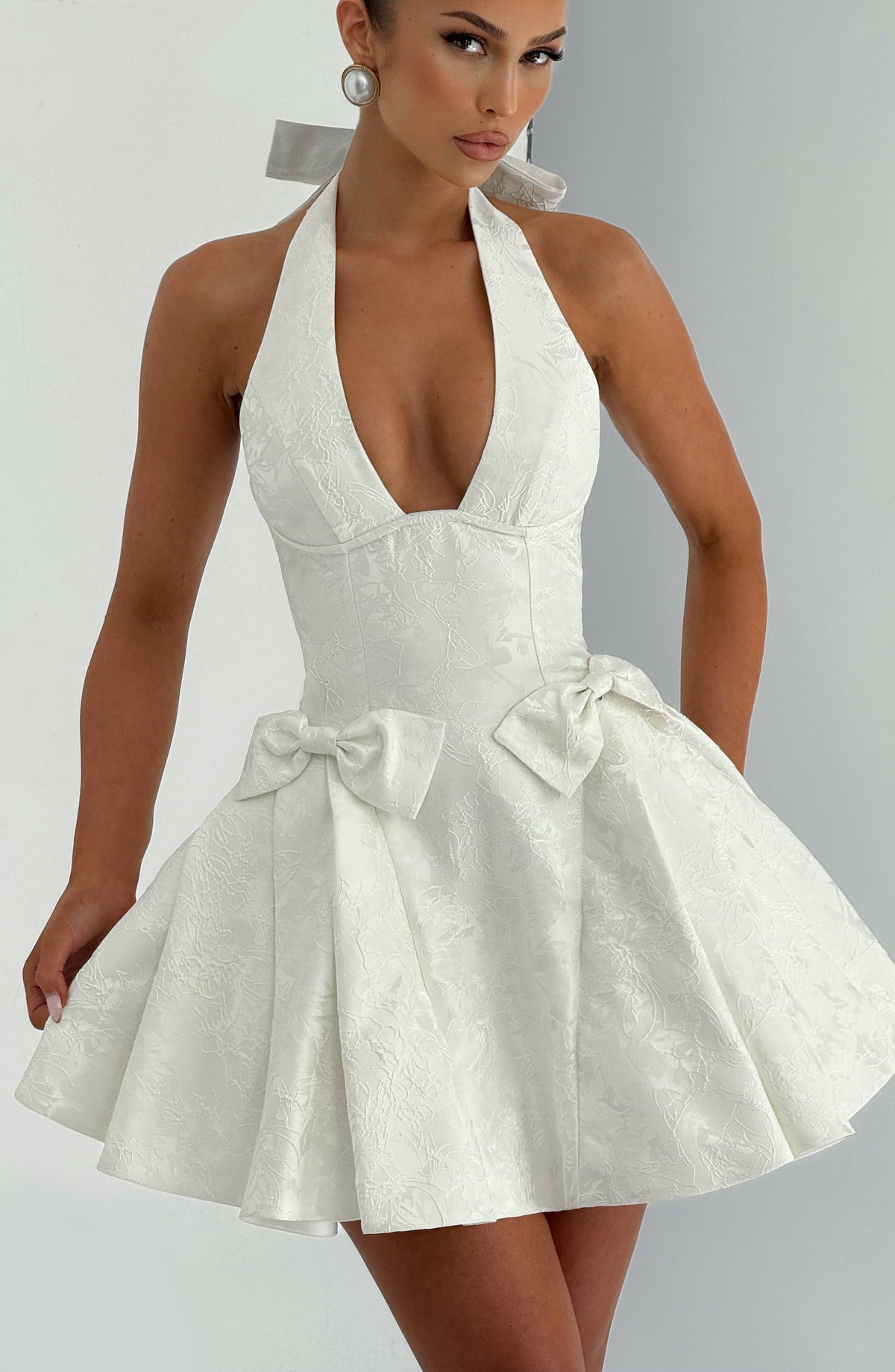 Jocelle Mini Dress in Ivory