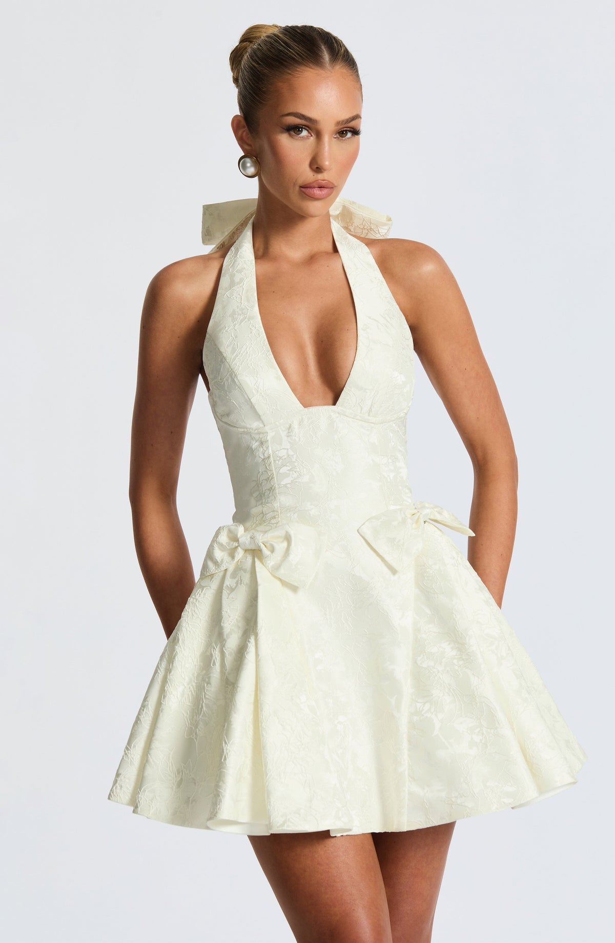Jocelle Mini Dress in Ivory