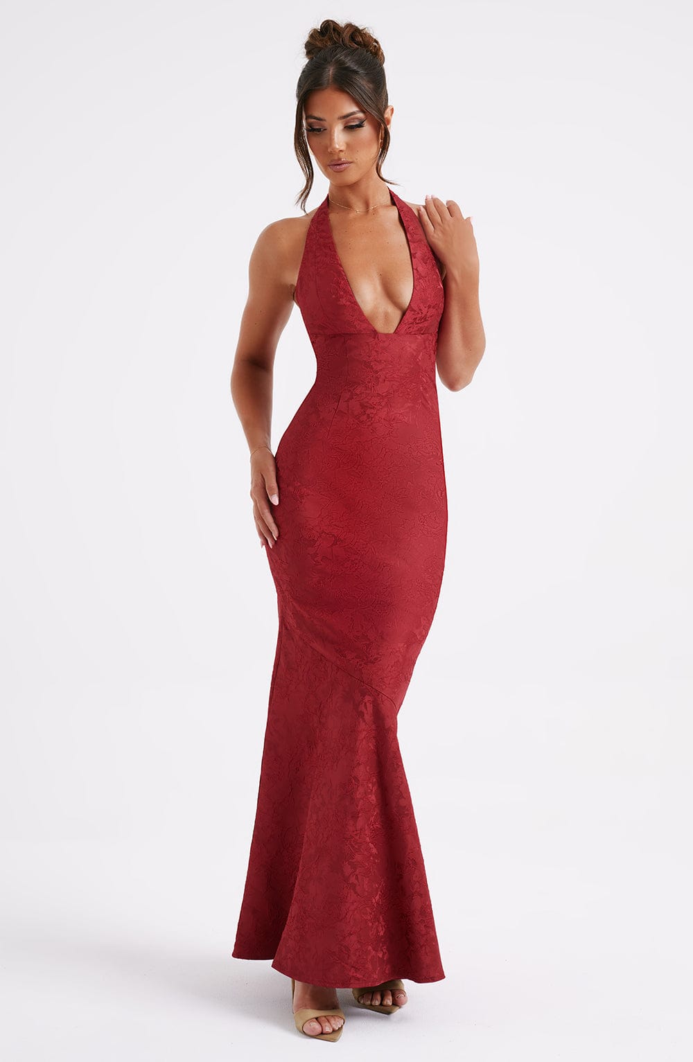 Josefina Maxi Dress in Red