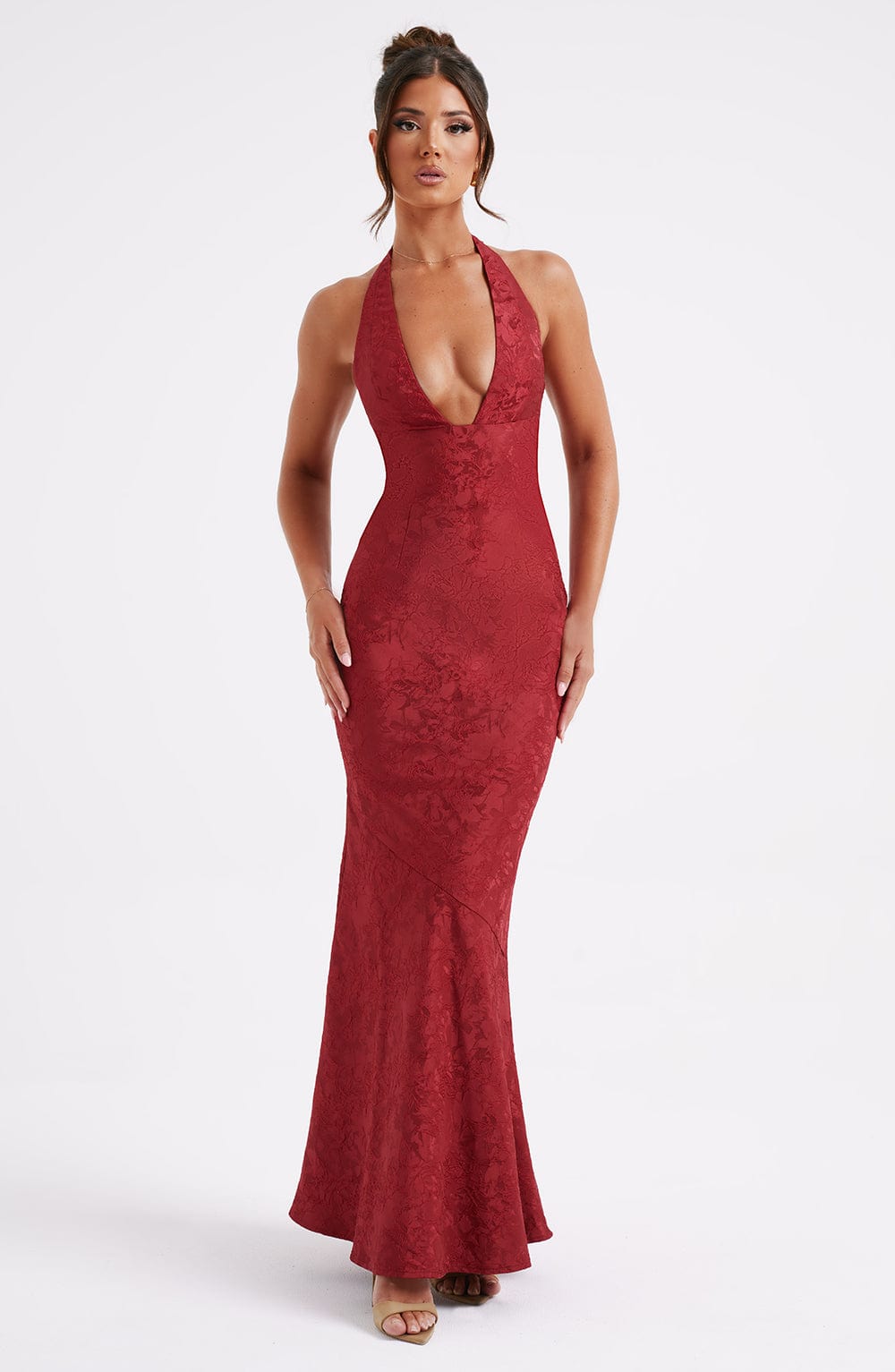 Josefina Maxi Dress in Red