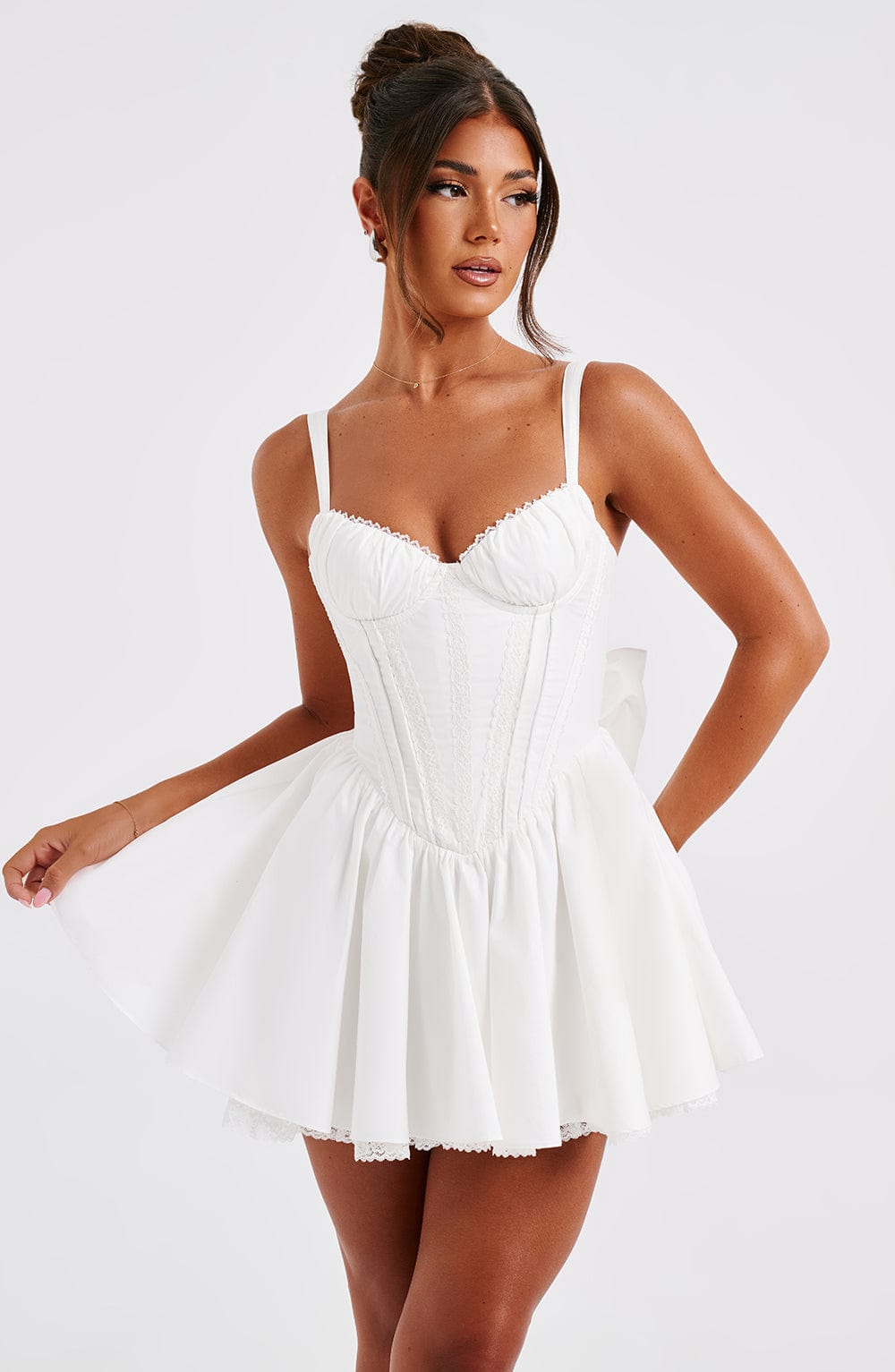 Josette Mini Dress in White