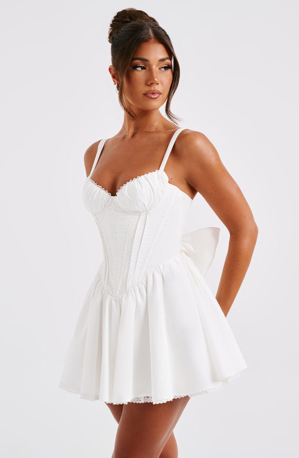 Josette Mini Dress in White