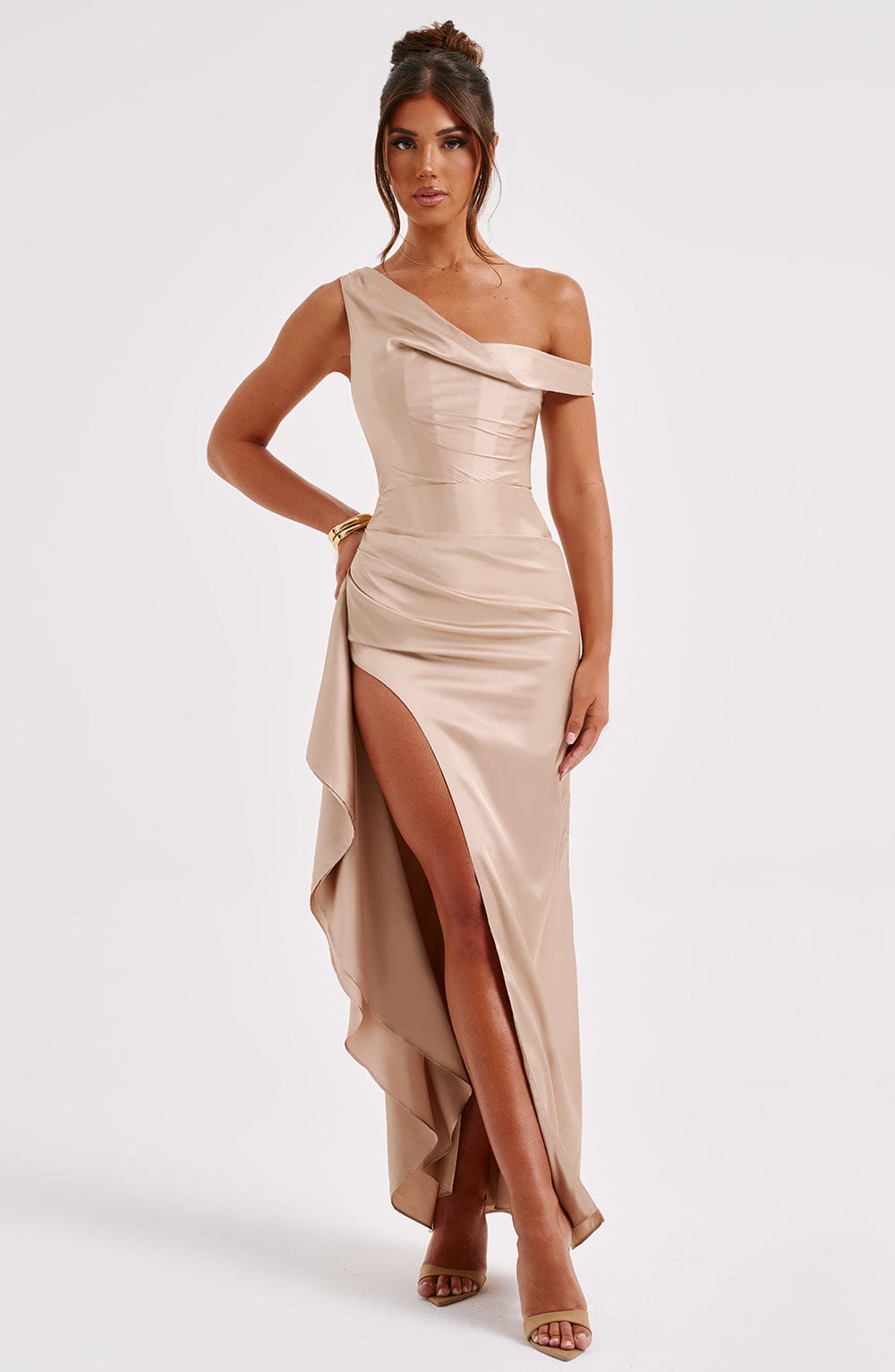 Julietta Maxi Dress in Champagne