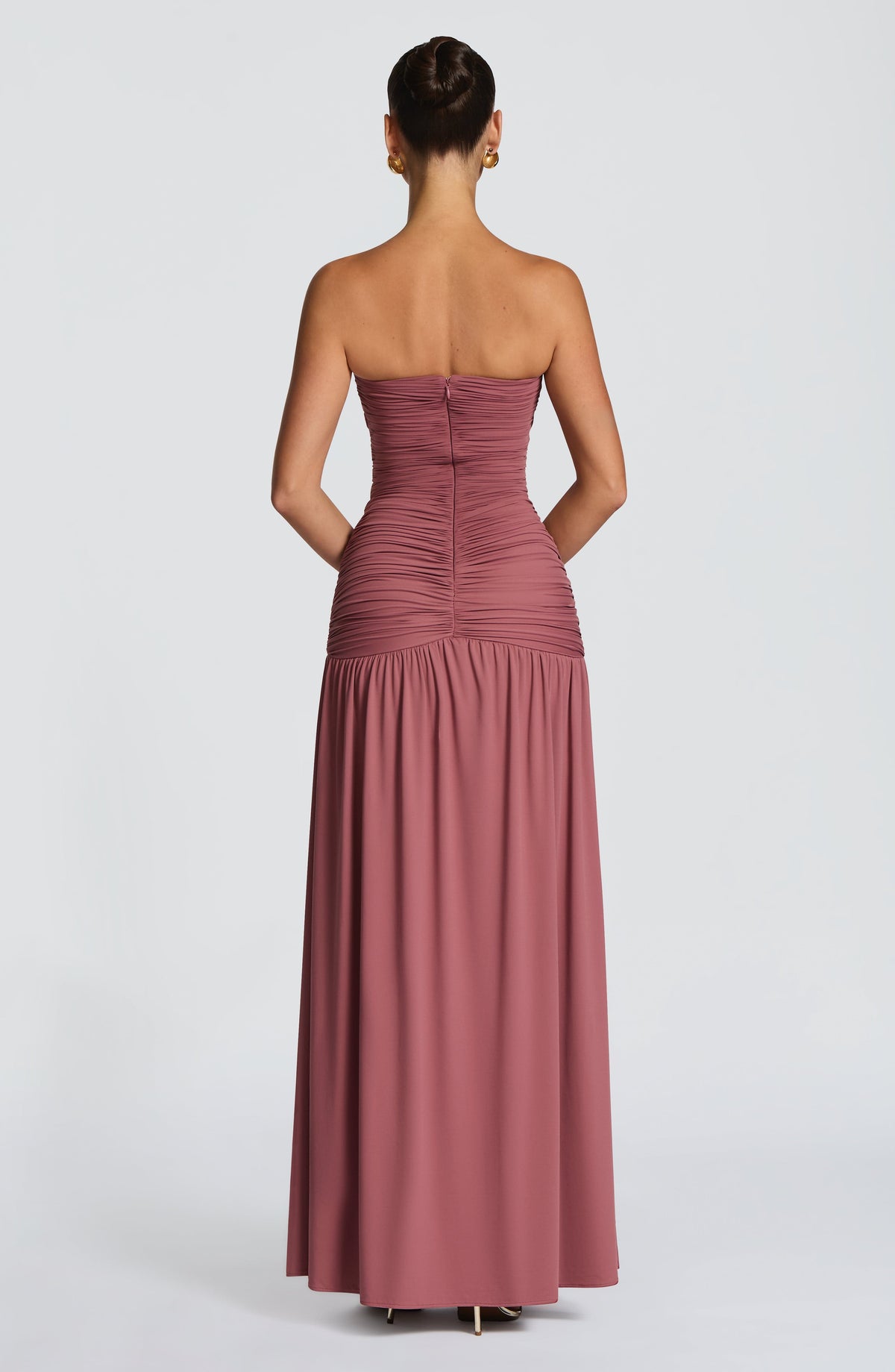 Junelle Maxi Dress in Rose Brown
