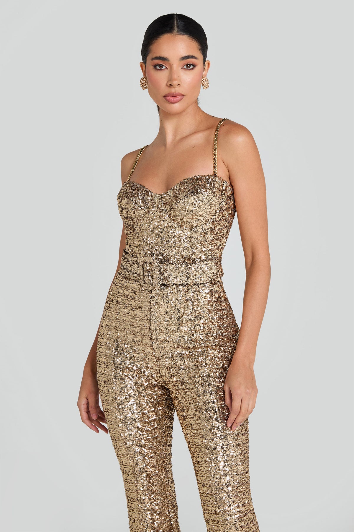 Lucienne Jumpsuit in Gold