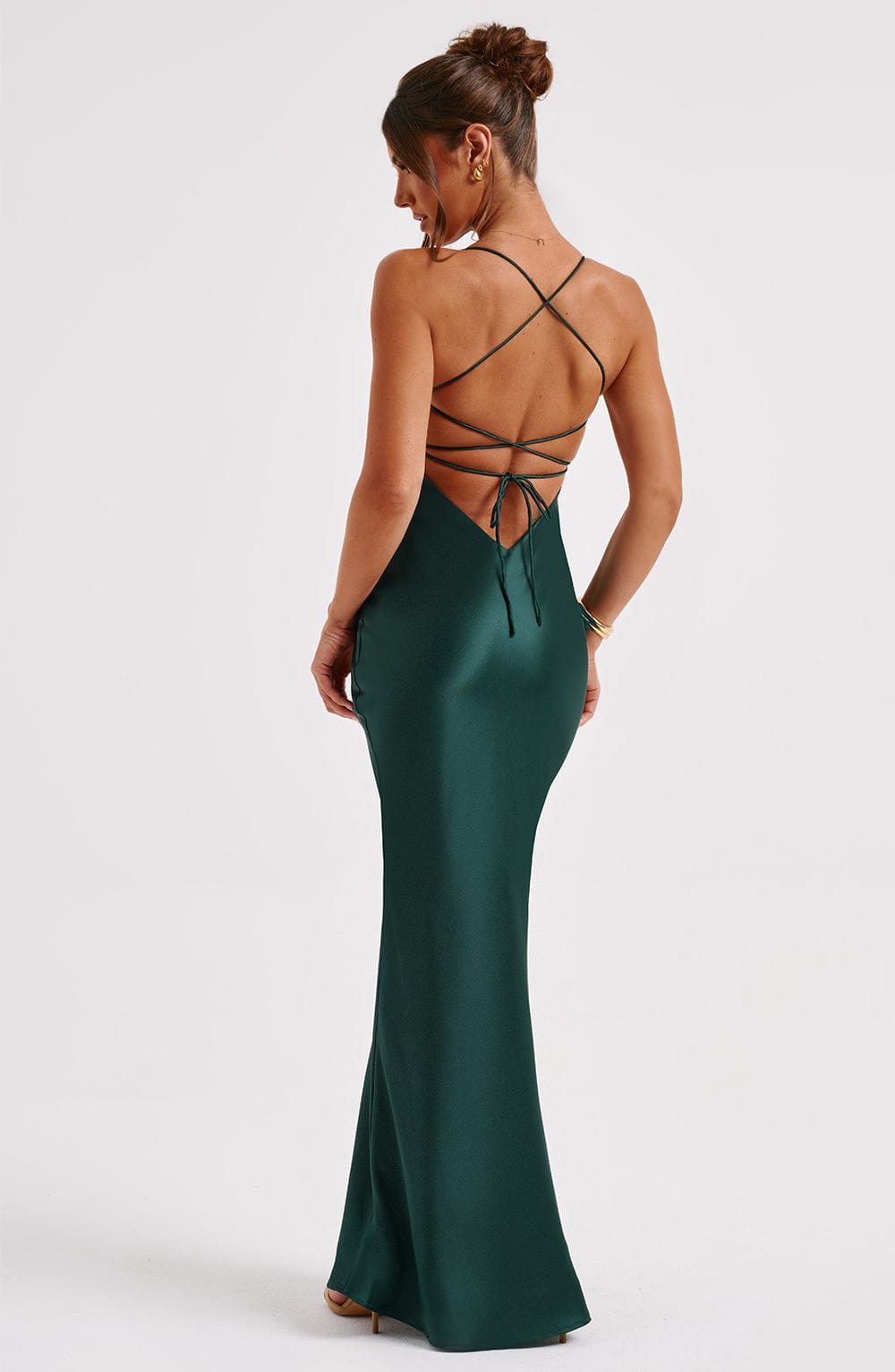 Malikah Maxi Dress in Emerald
