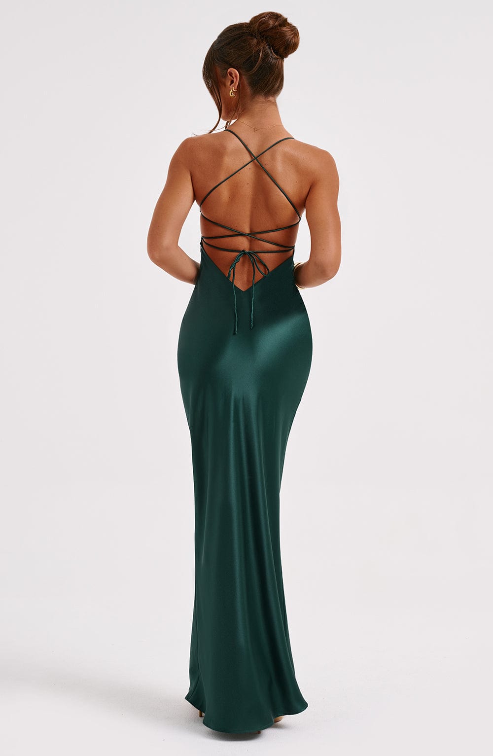 Malikah Maxi Dress in Emerald