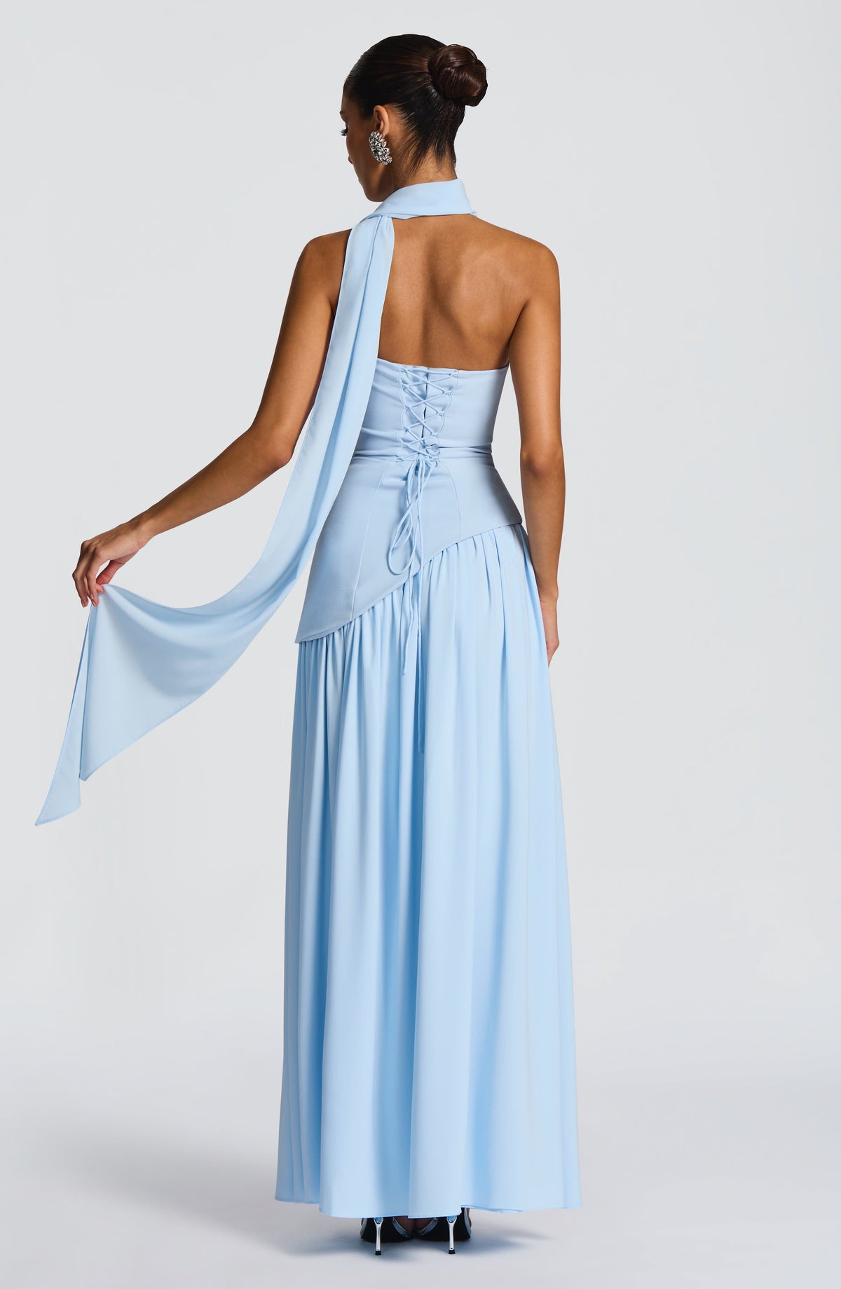Maliyana Maxi Dress in Baby Blue