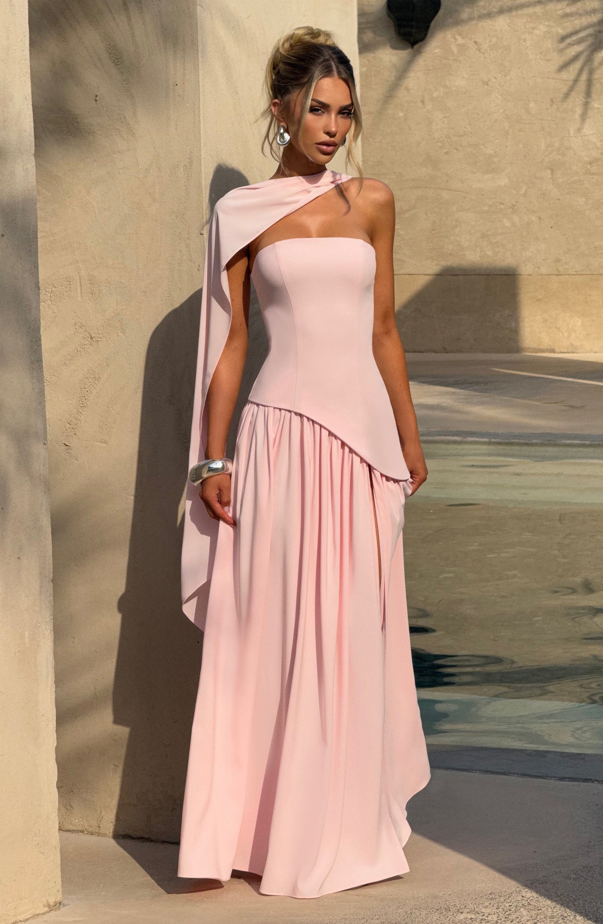 Maliyana Maxi Dress in Blush