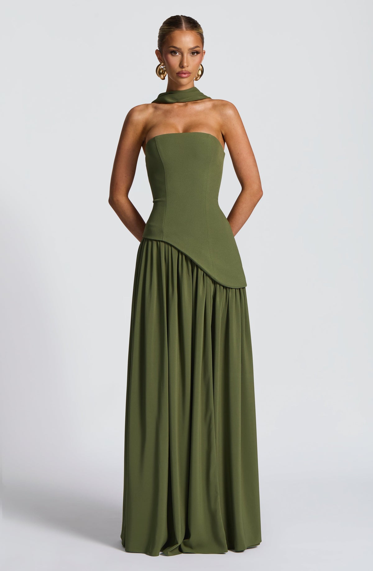 Maliyana Maxi Dress in Khaki