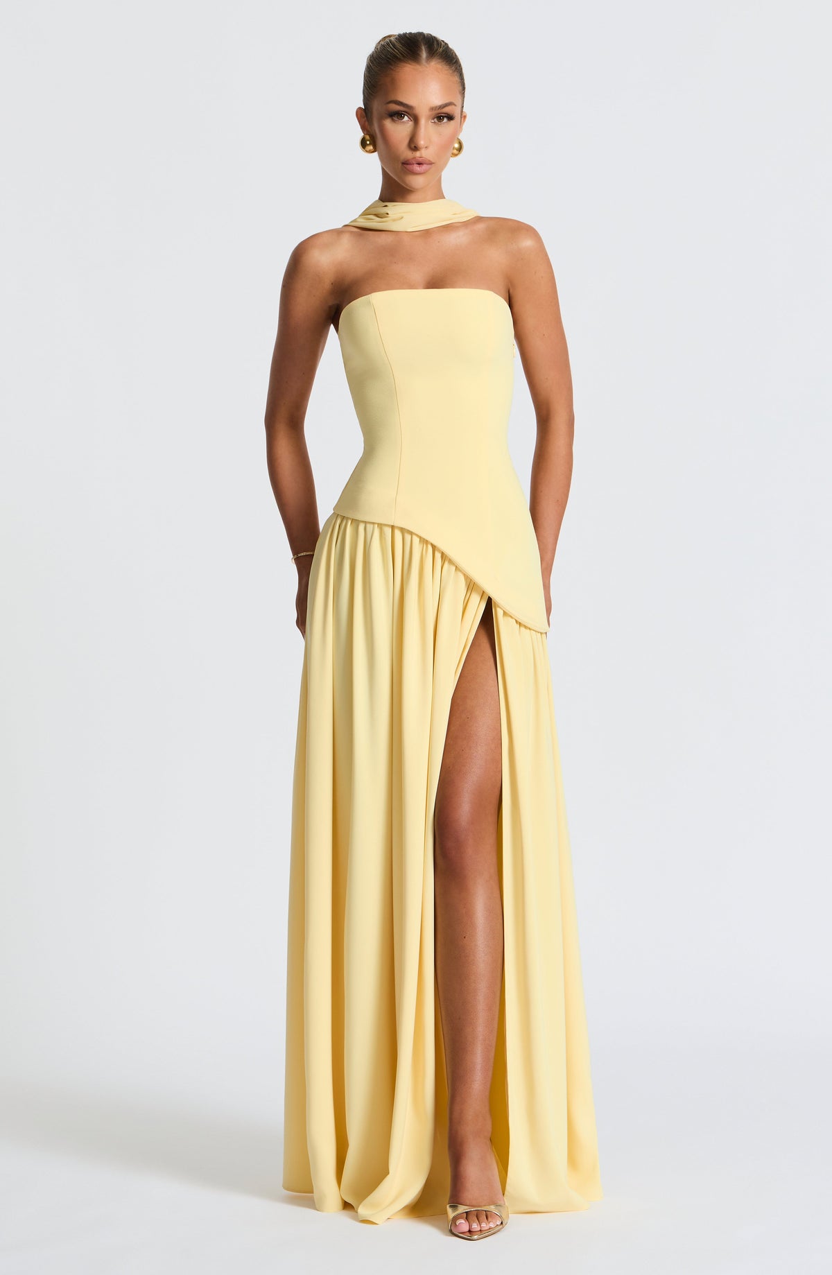 Maliyana Maxi Dress in Lemon
