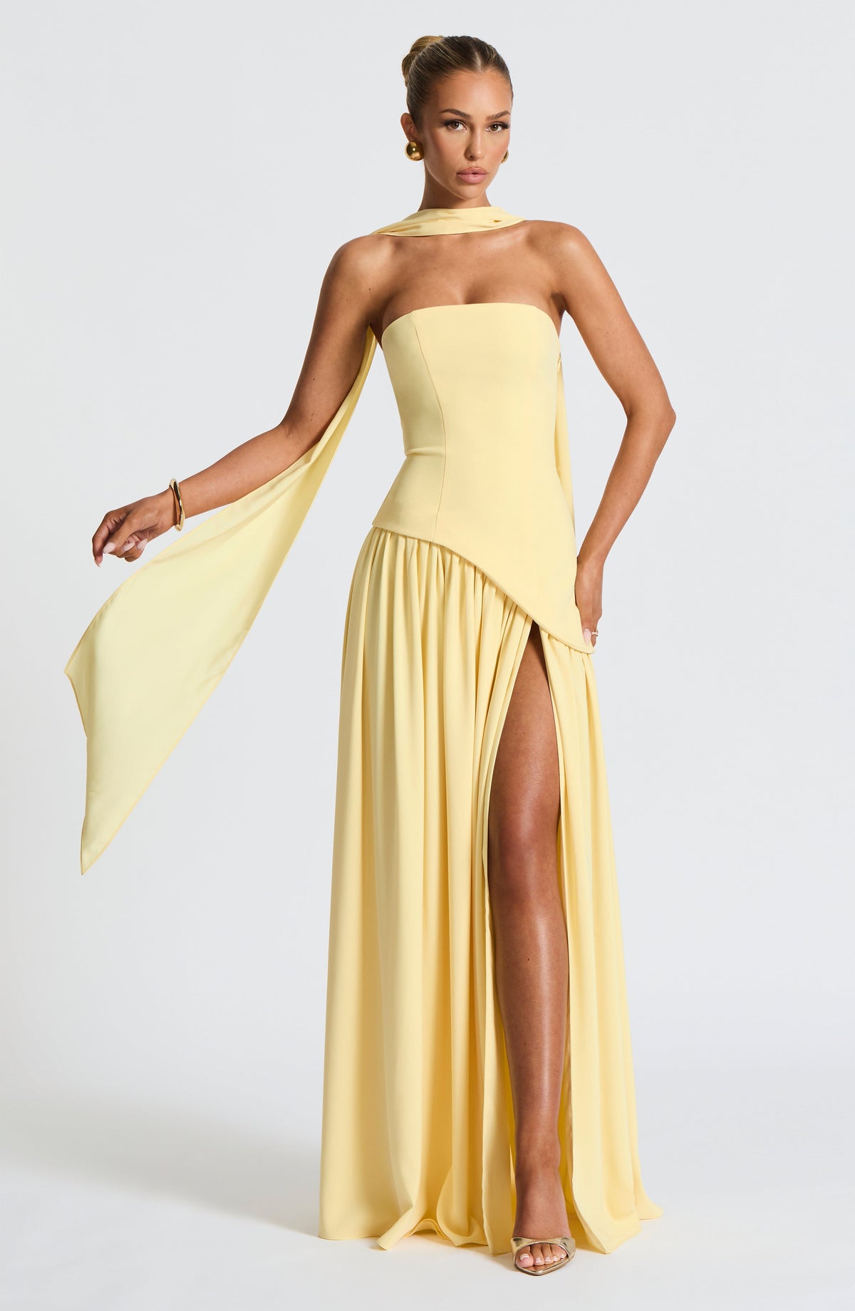 Maliyana Maxi Dress in Lemon