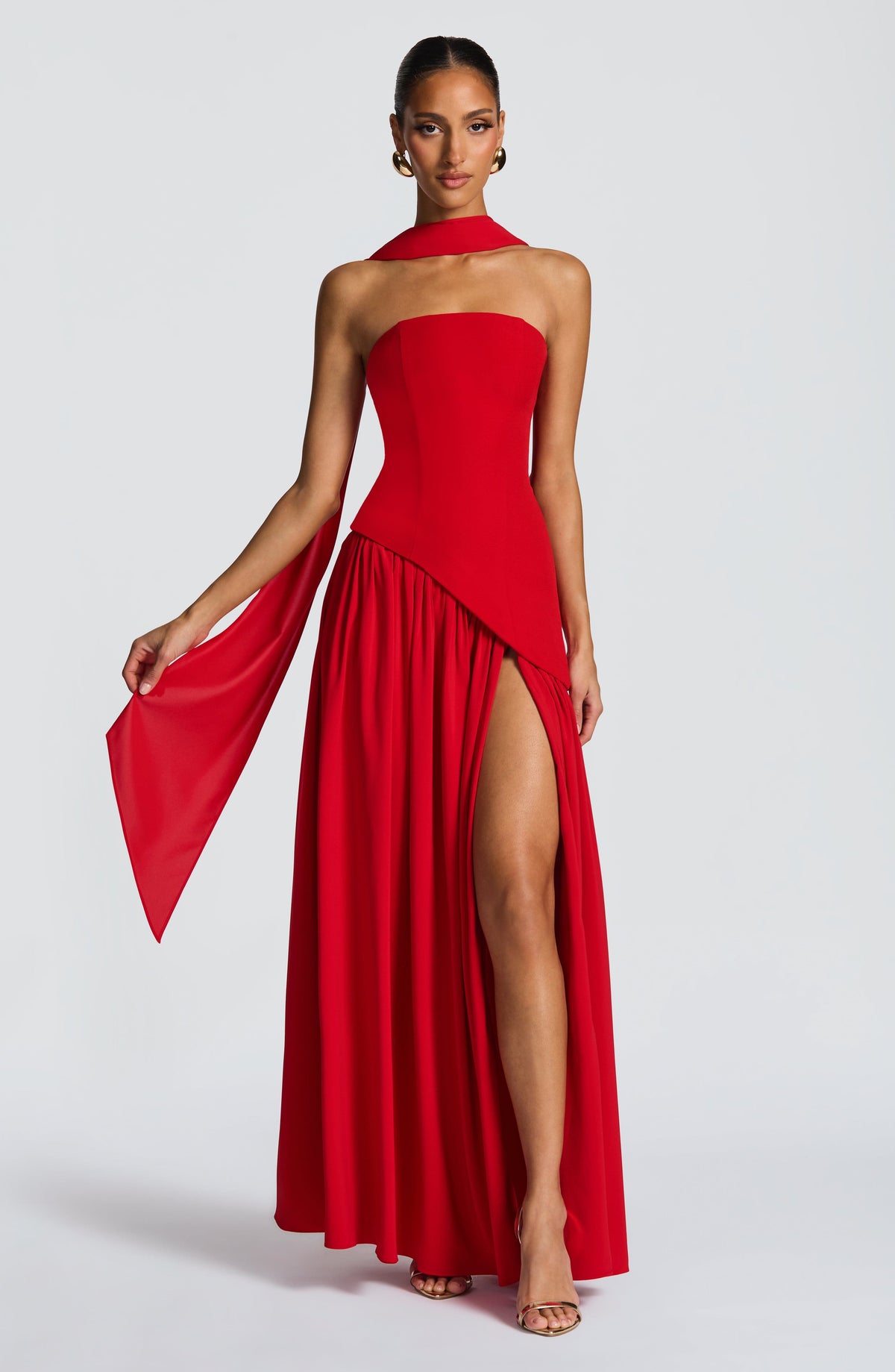 Maliyana Maxi Dress in Red