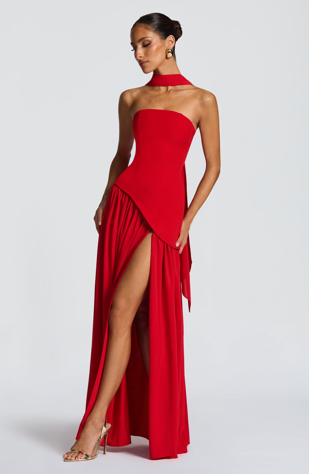 Maliyana Maxi Dress in Red