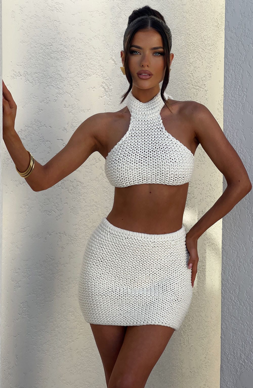 Margaux Mini Skirt in Ivory