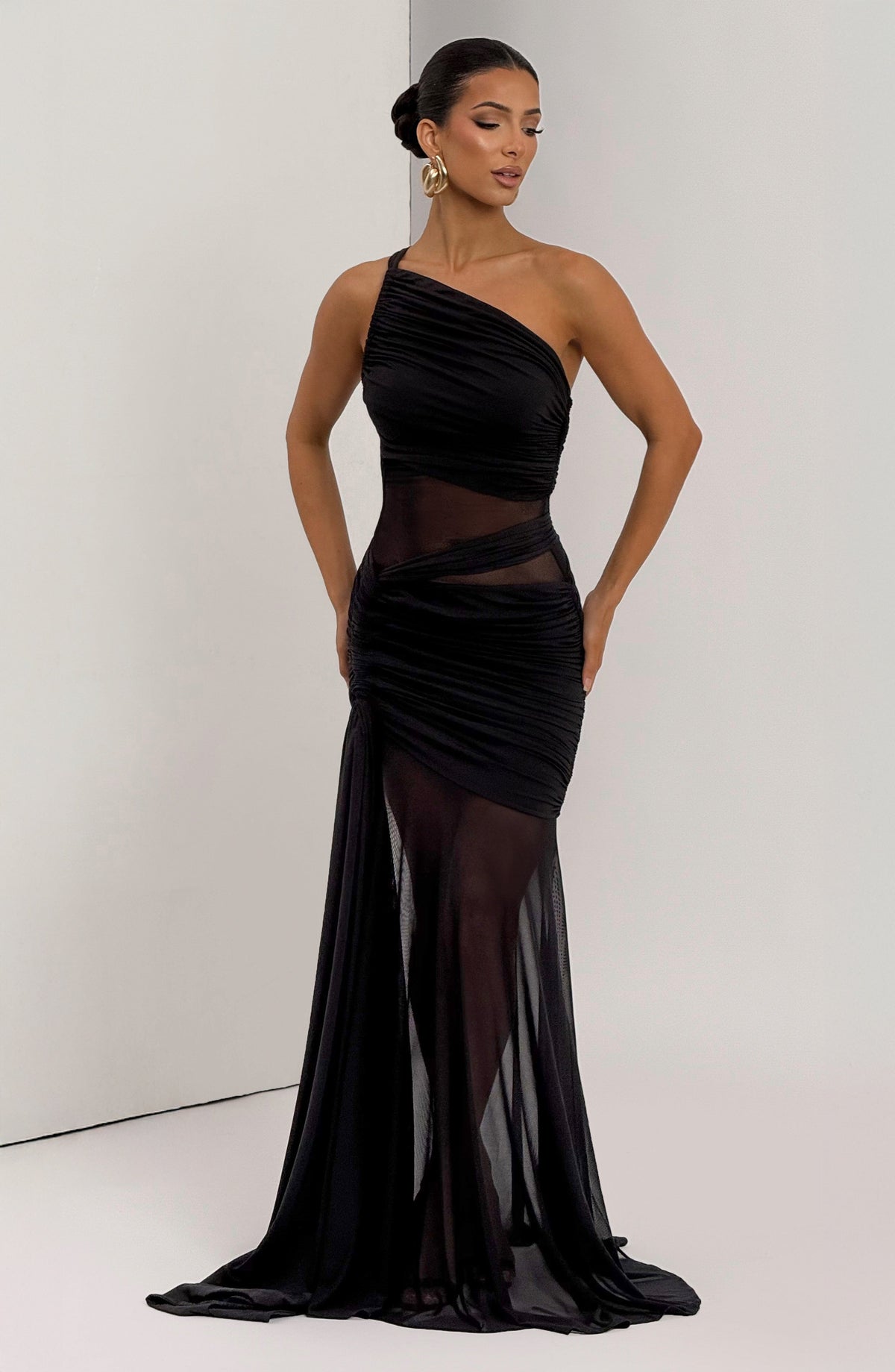 Marielle Maxi Dress in Plum