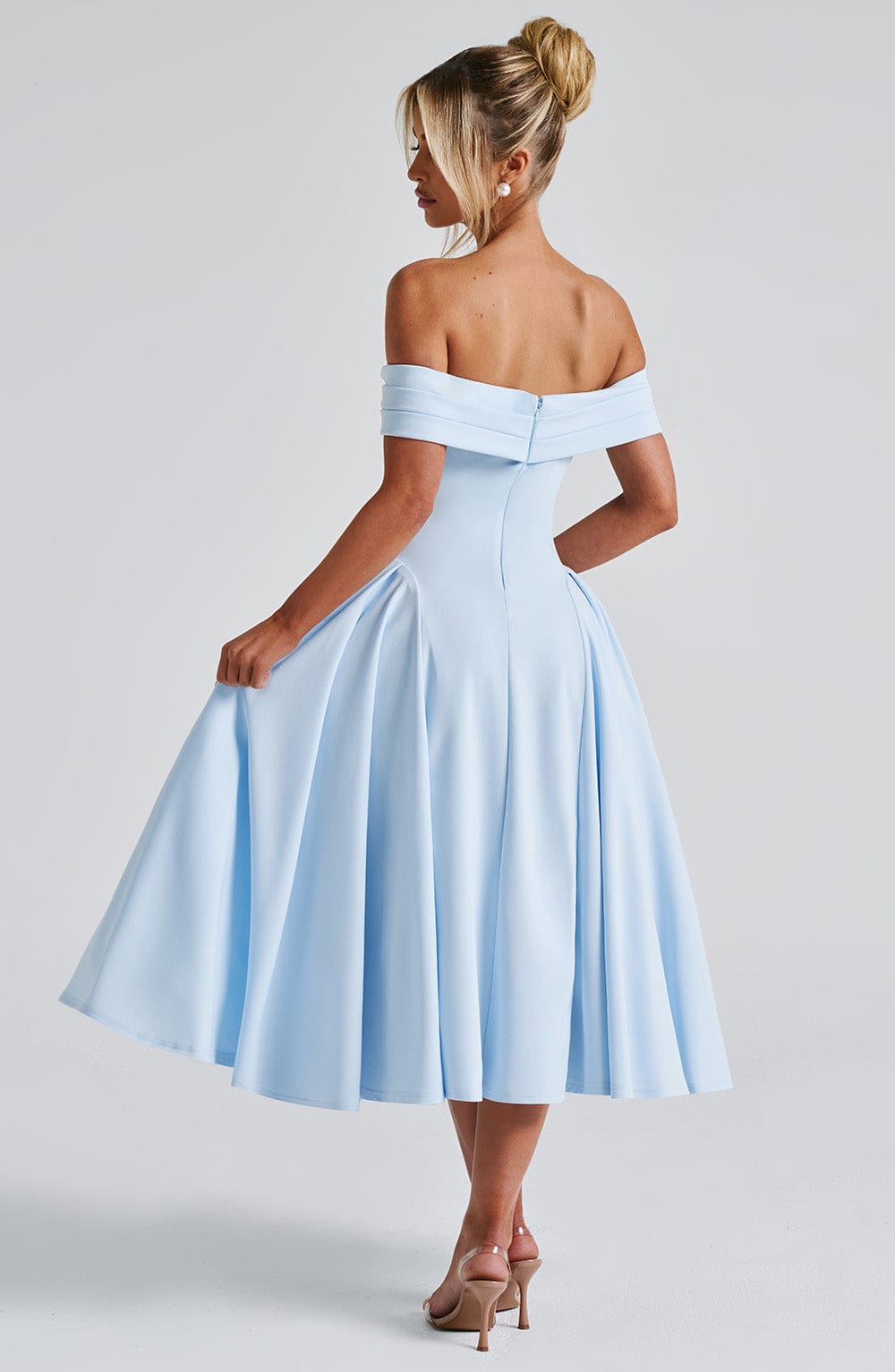 Marinda Midi Dress in Blue