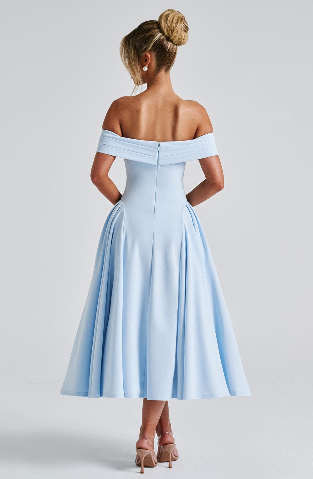 Marinda Midi Dress in Blue