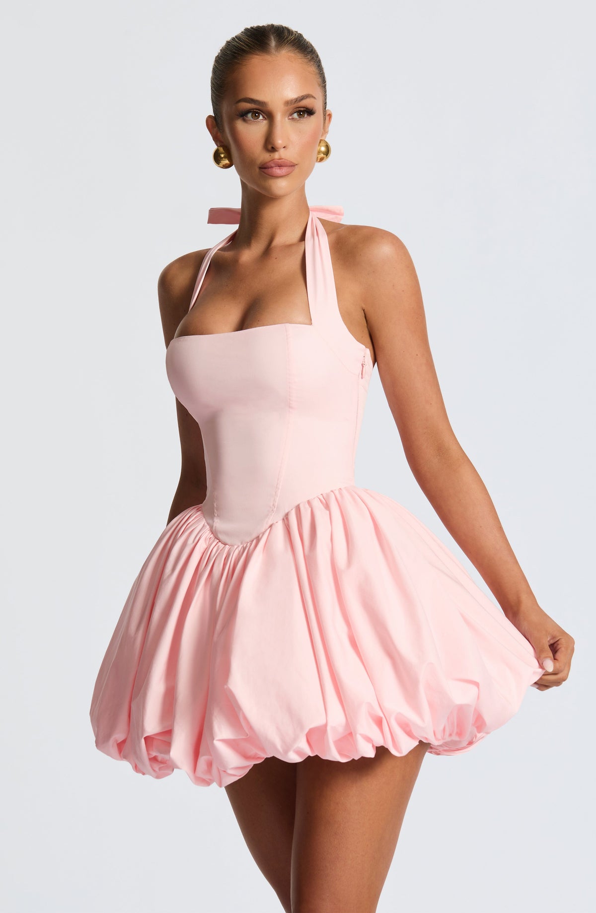 Marisia Mini Dress in Blush