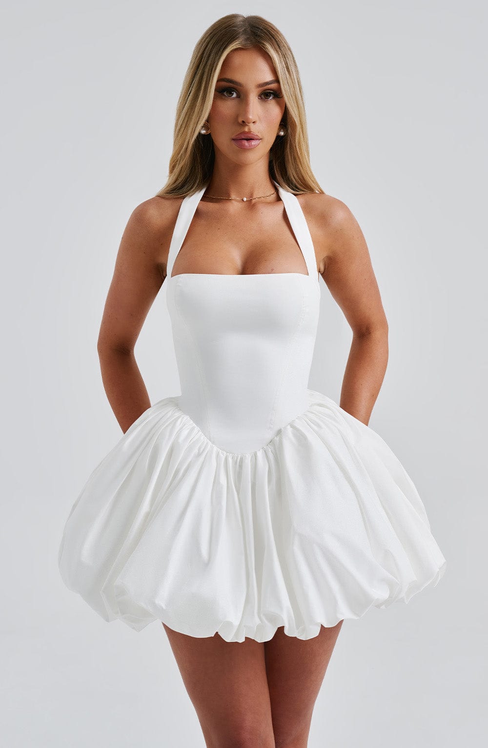 Marisia Mini Dress in Ivory