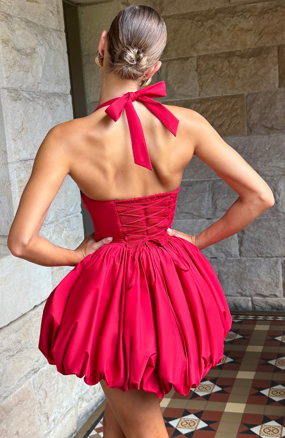 Marisia Mini Dress in Red