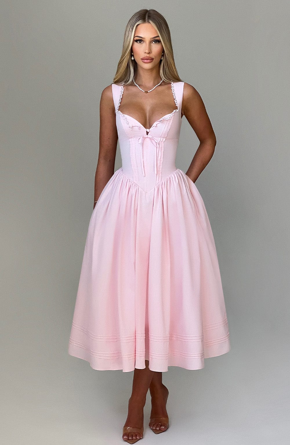 Marlene Midi Dress in Blush