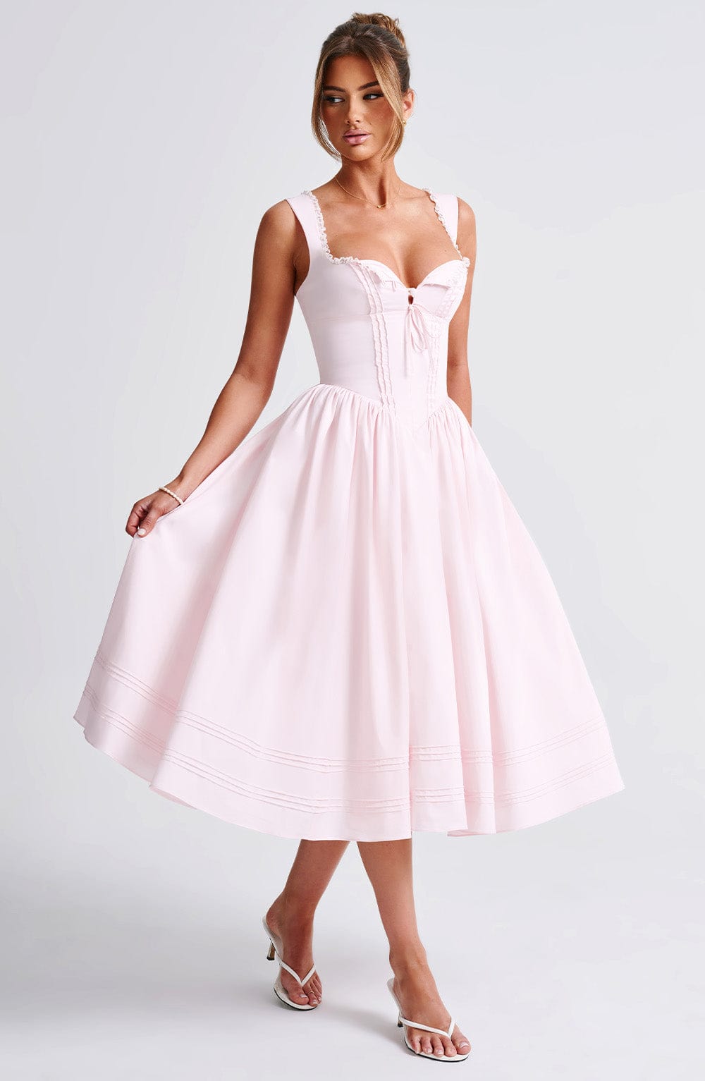 Marlene Midi Dress in Blush