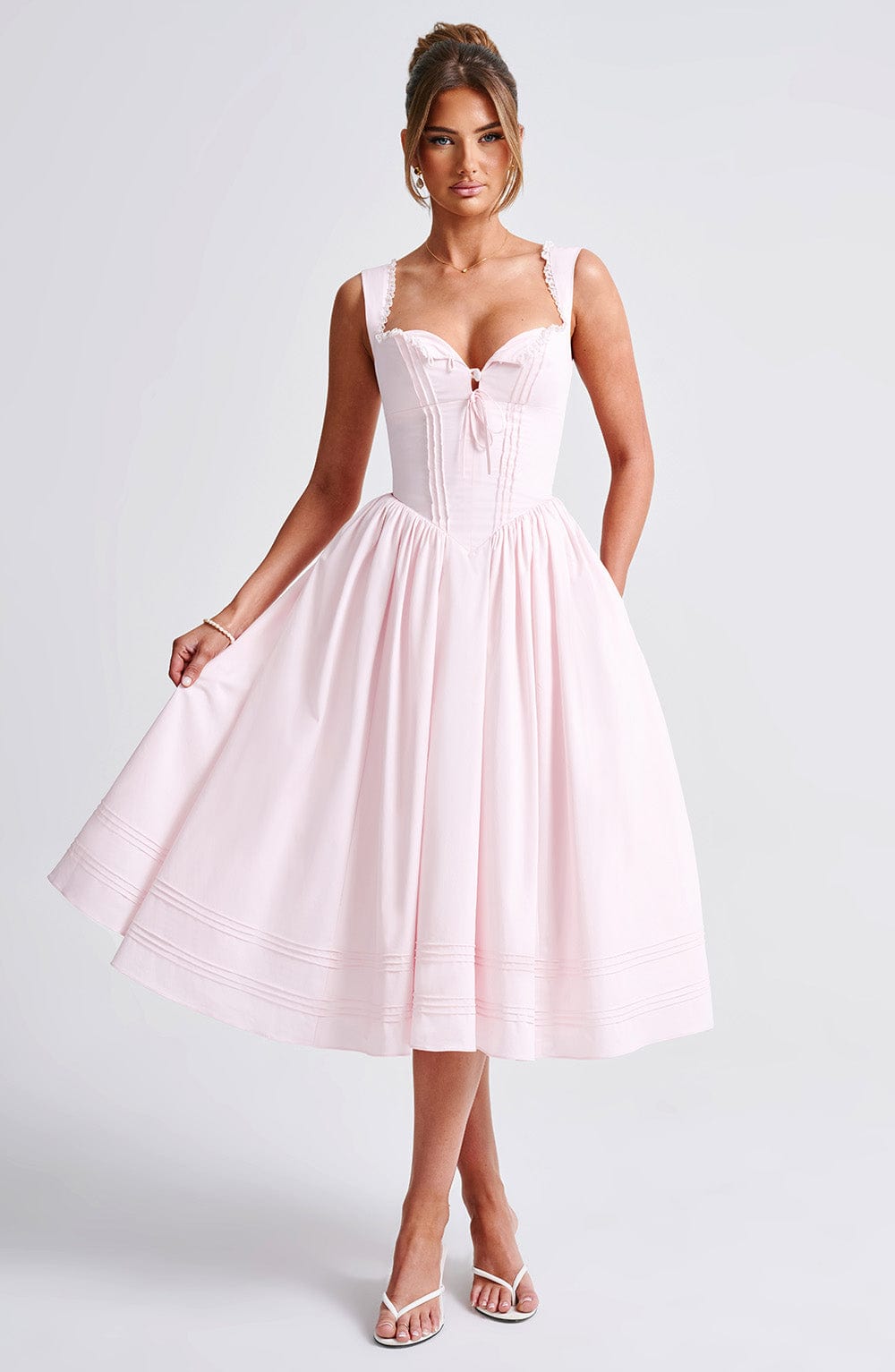 Marlene Midi Dress in Blush