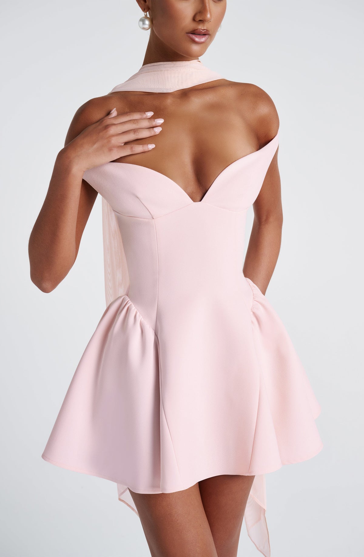 Marlie Mini Dress in Blush
