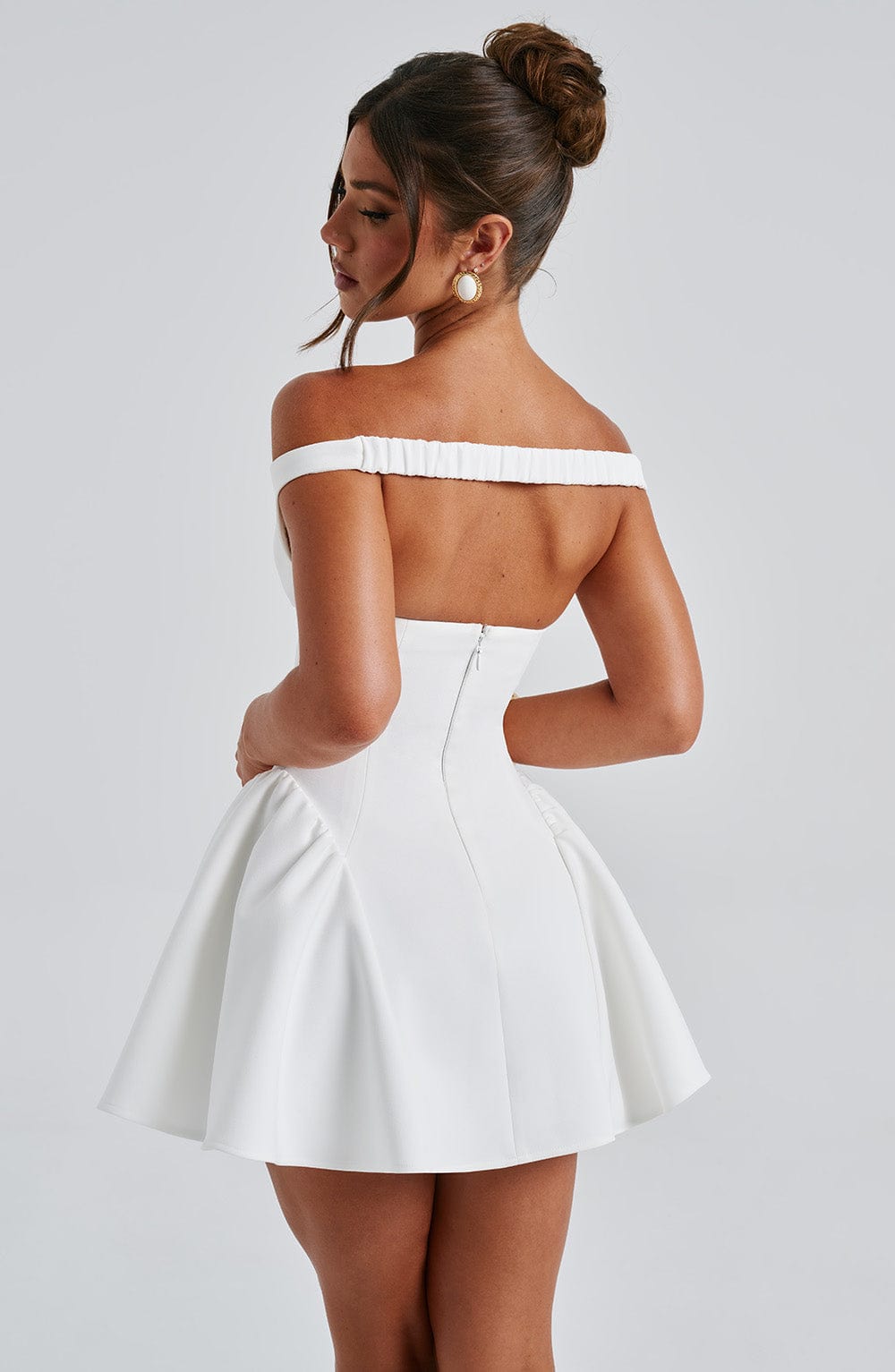 Marlie Mini Dress in Ivory