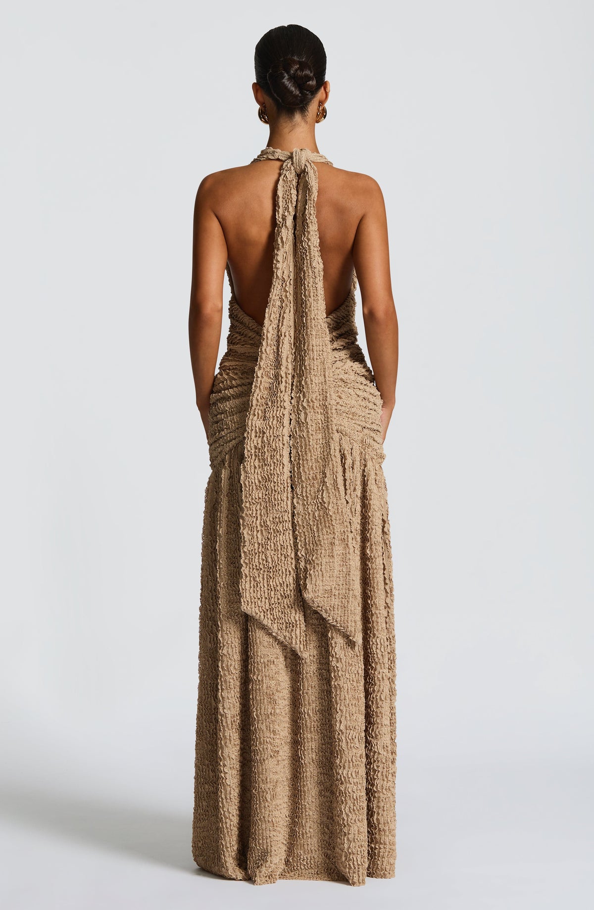 Minerve Maxi Dress in Beige
