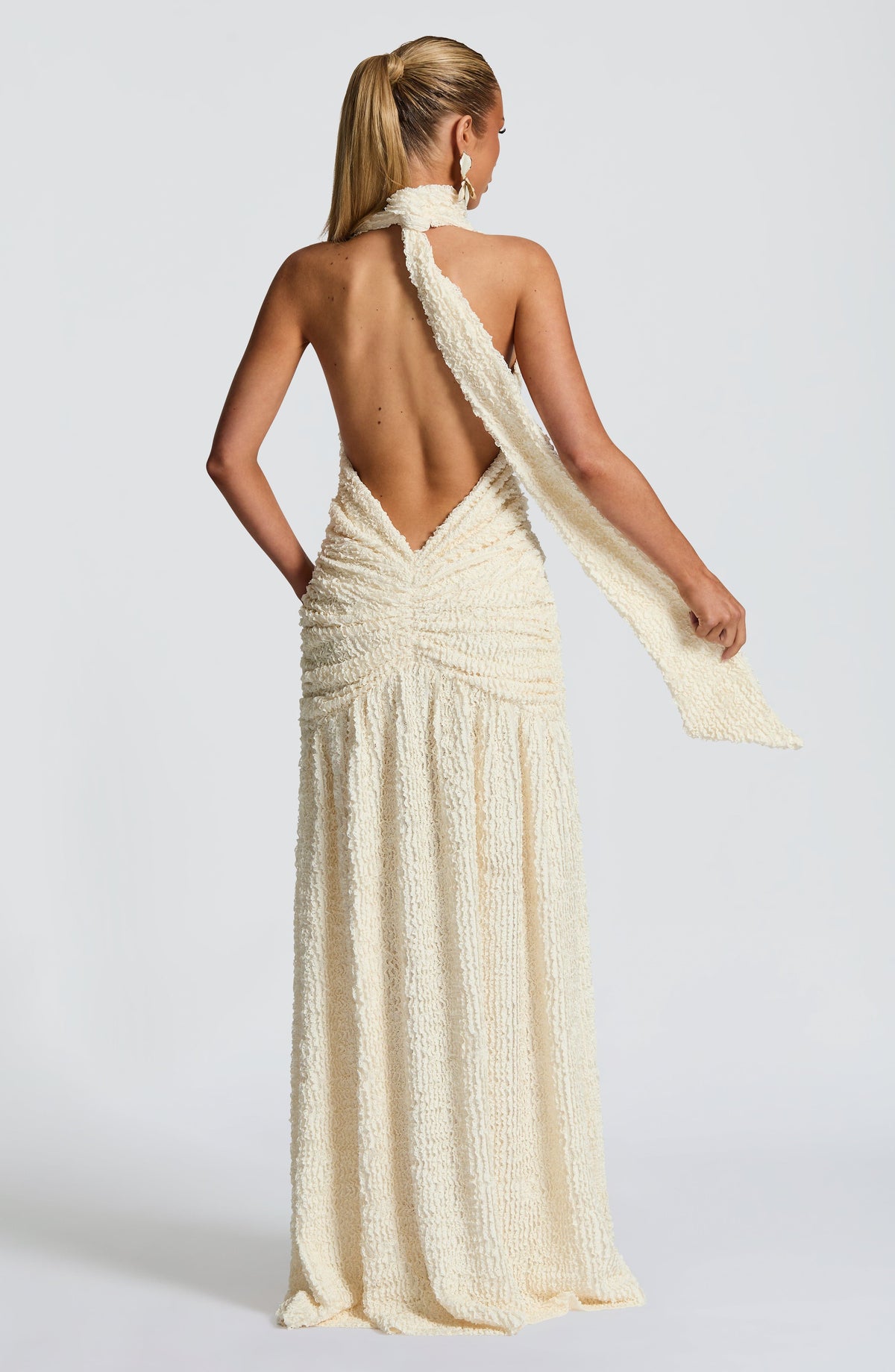 Minerve Maxi Dress in Ivory