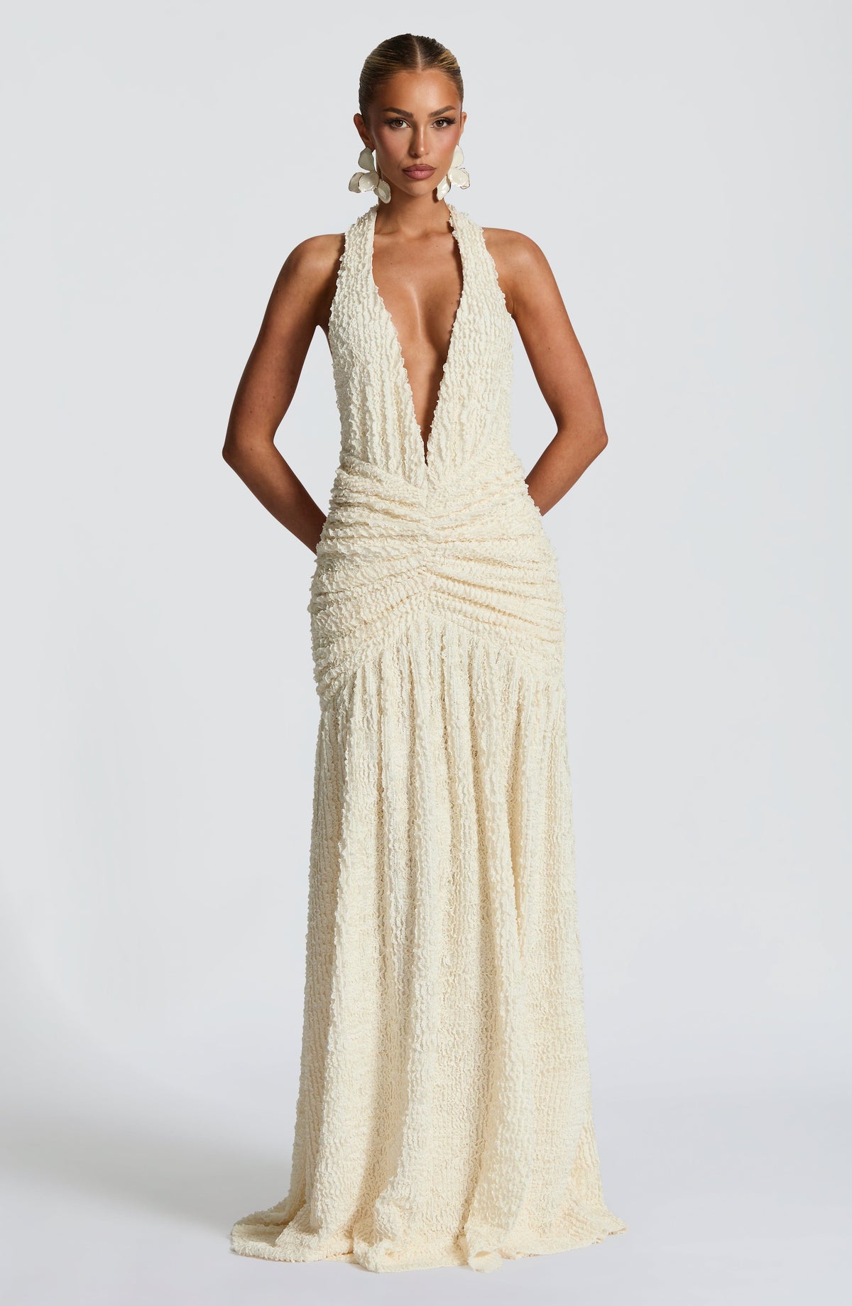 Minerve Maxi Dress in Ivory
