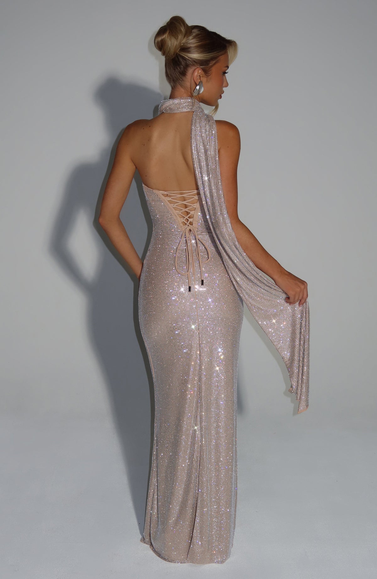 Mirabelle Maxi Dress in Nude