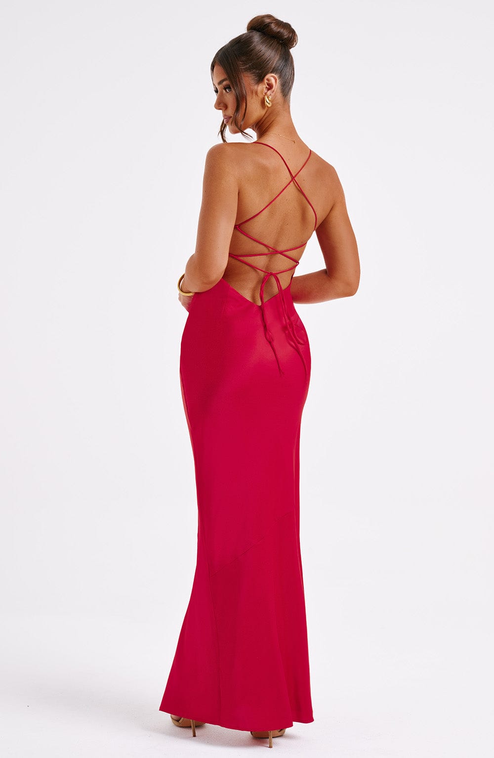 Mishka Maxi Dress in Red